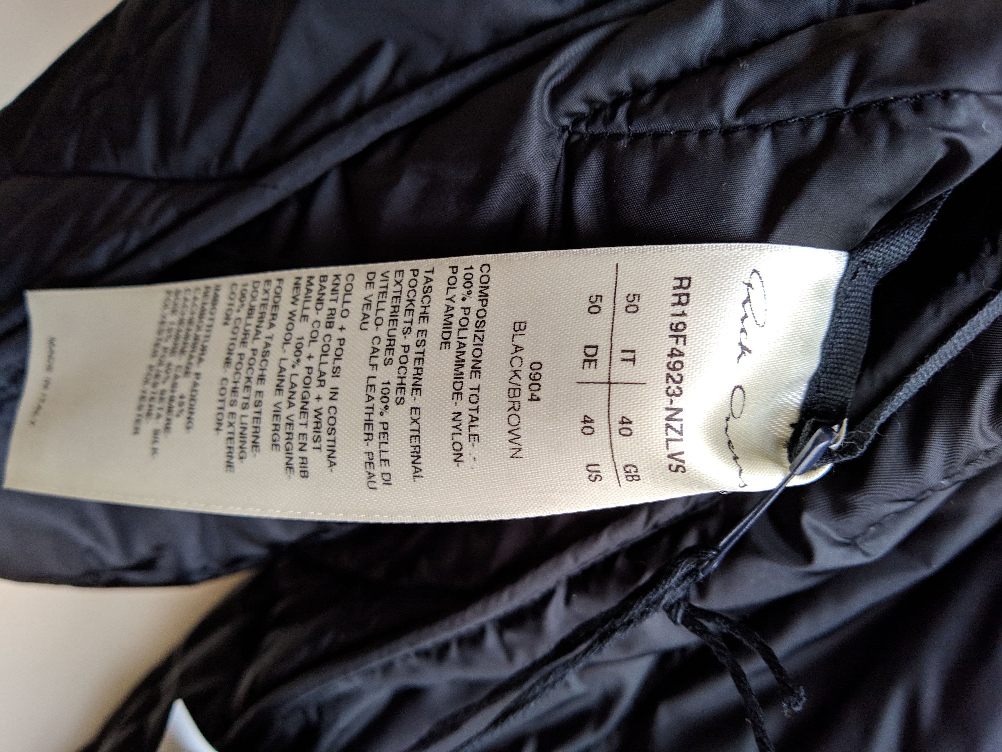 Rick Owens BNWT RICK OWENS FW19 LARRY RUNWAY QUILTED LINER PEACOAT Size US M / EU 48-50 / 2 - 8 Thumbnail