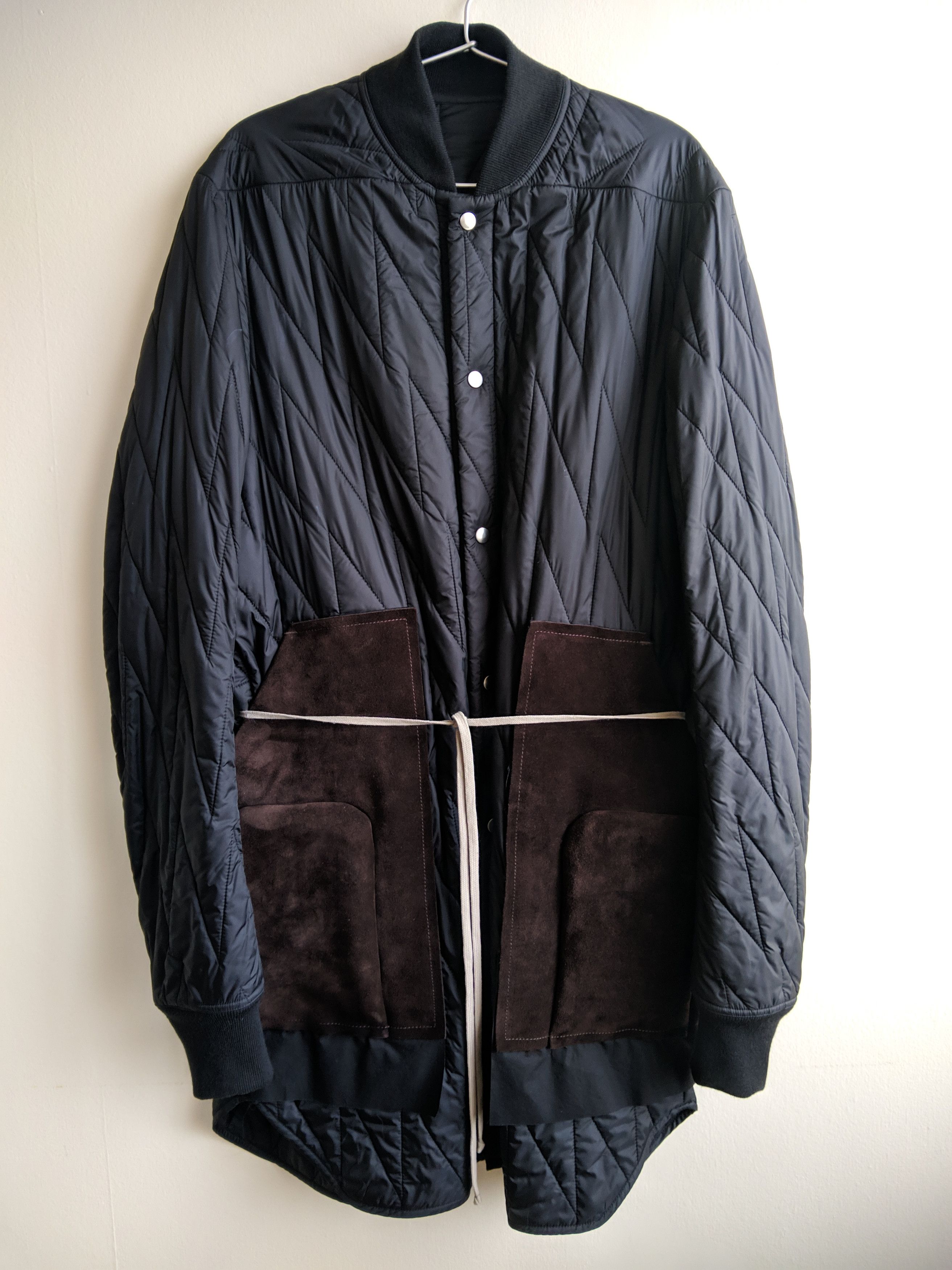 Rick Owens BNWT RICK OWENS FW19 LARRY RUNWAY QUILTED LINER PEACOAT Size US M / EU 48-50 / 2 - 4 Thumbnail
