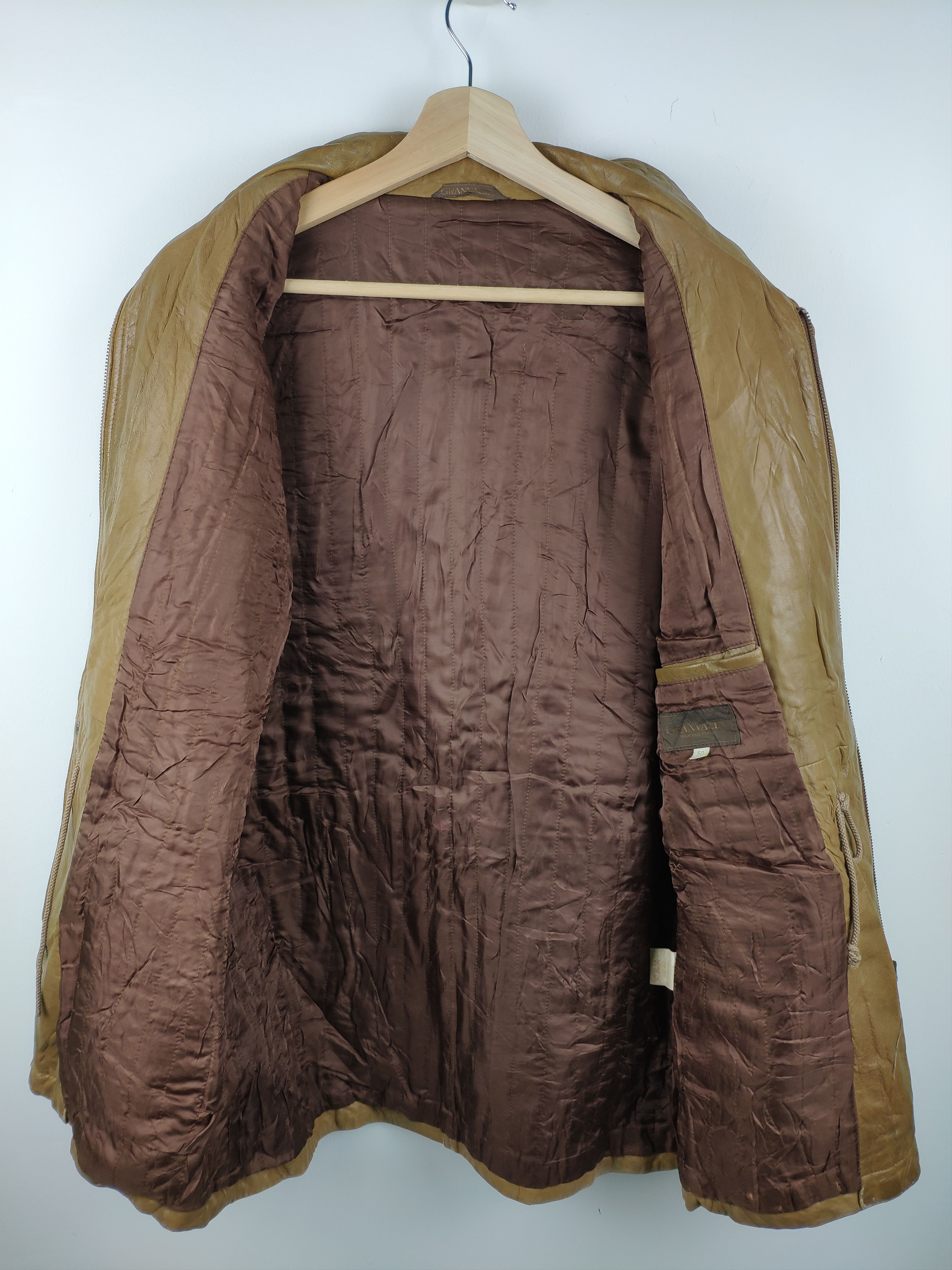 Vintage Vintage Granvalta Leather Jacket Italian Designer Size US M / EU 48-50 / 2 - 9 Thumbnail