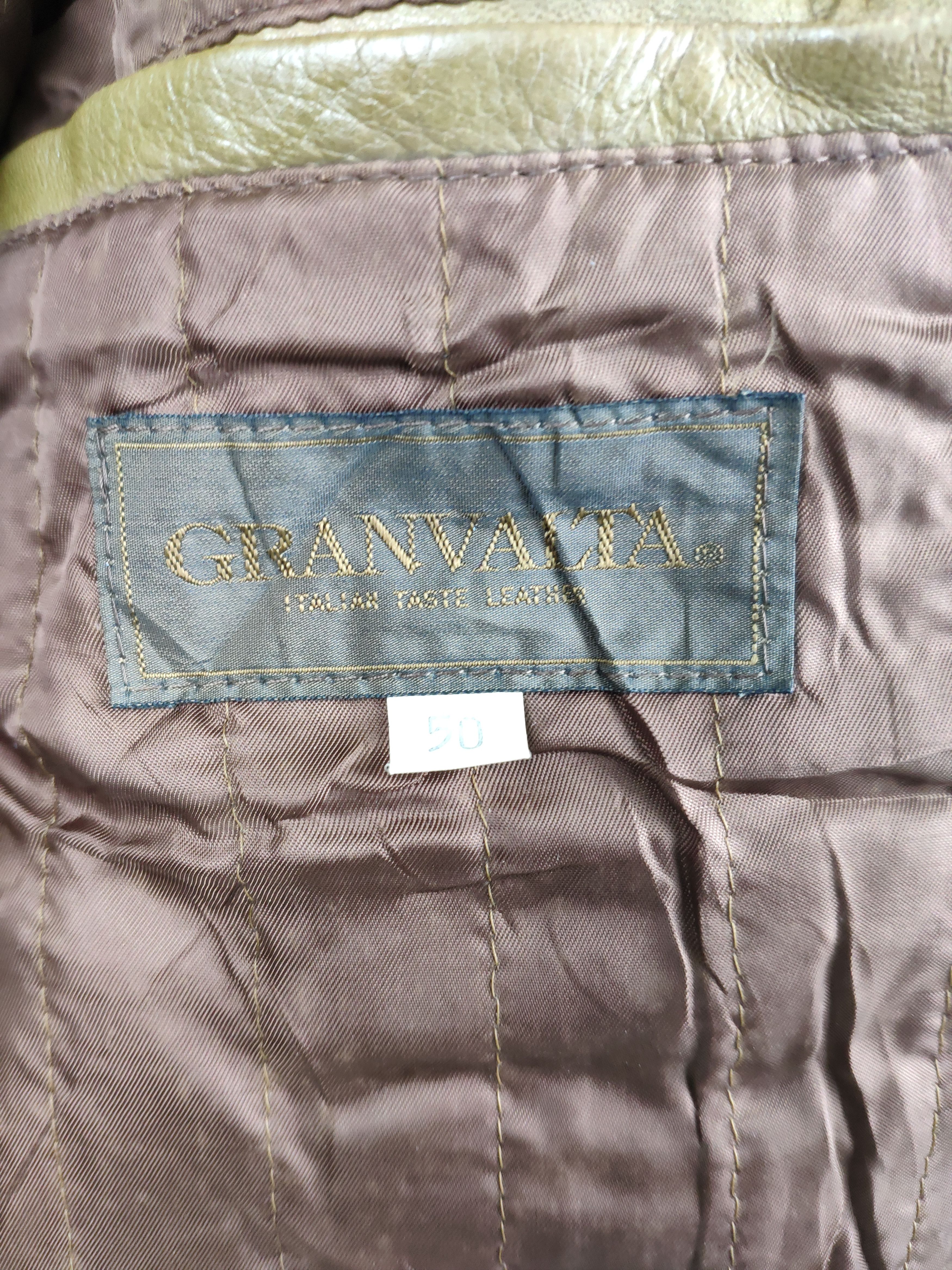 Vintage Vintage Granvalta Leather Jacket Italian Designer Size US M / EU 48-50 / 2 - 11 Thumbnail