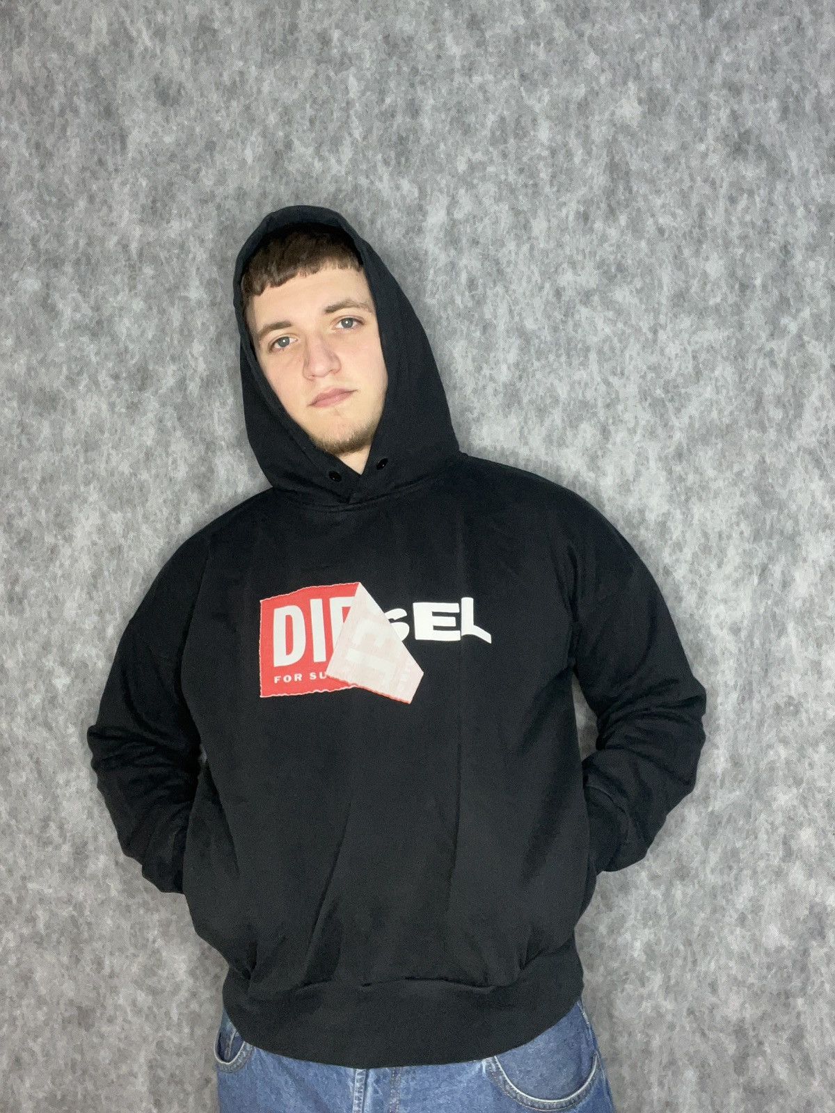 Diesel Diesel Hoodie Black Peeling Label Design Size US M / EU 48-50 / 2 - 9 Thumbnail
