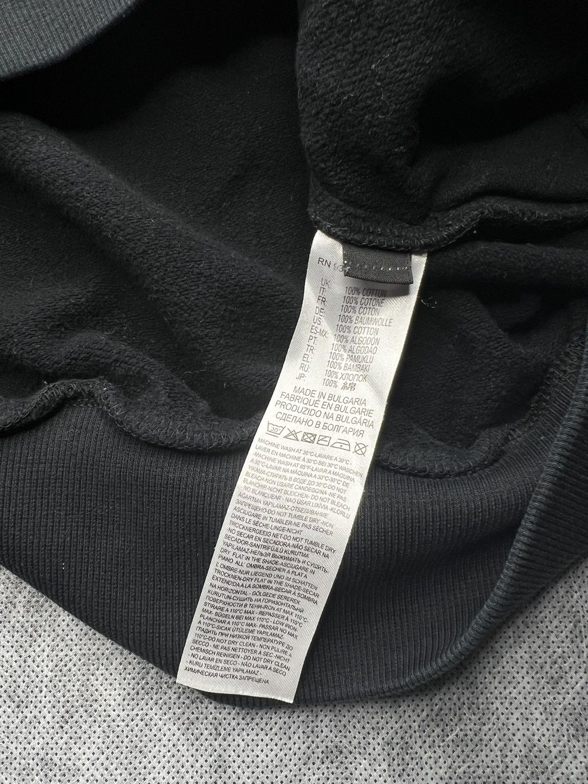 Diesel Diesel Hoodie Black Peeling Label Design Size US M / EU 48-50 / 2 - 6 Thumbnail