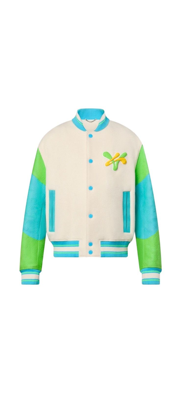 LV Rainbow Playground Varsity Jacket