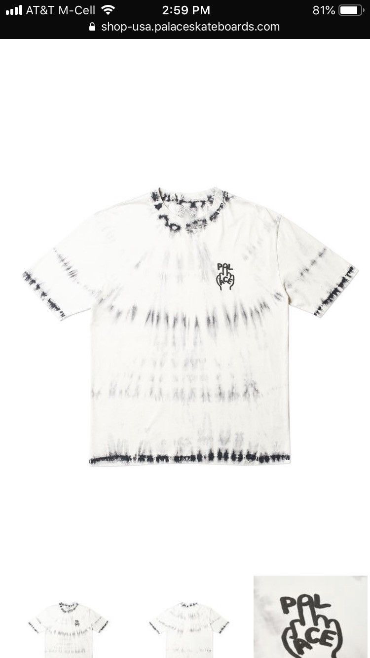 Tie dye finger up tee