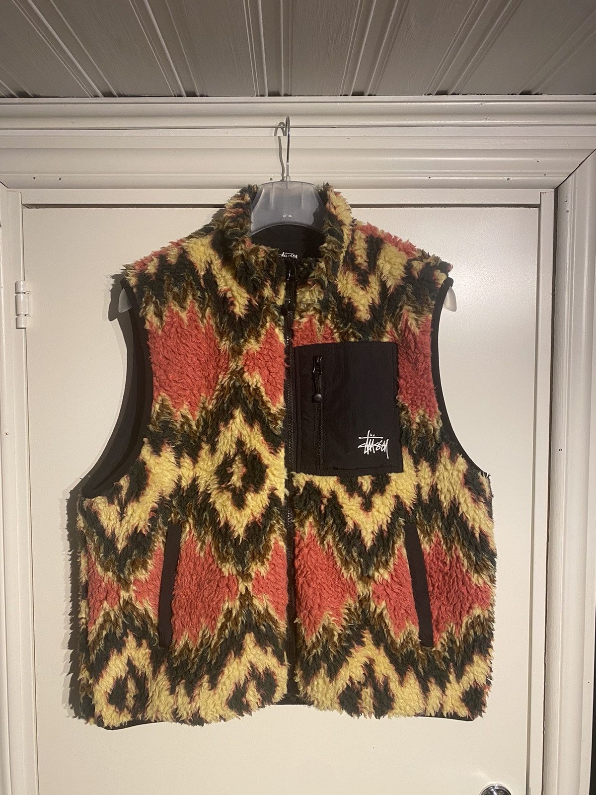 118436-MUS ファッション Stussy Fleece Vest