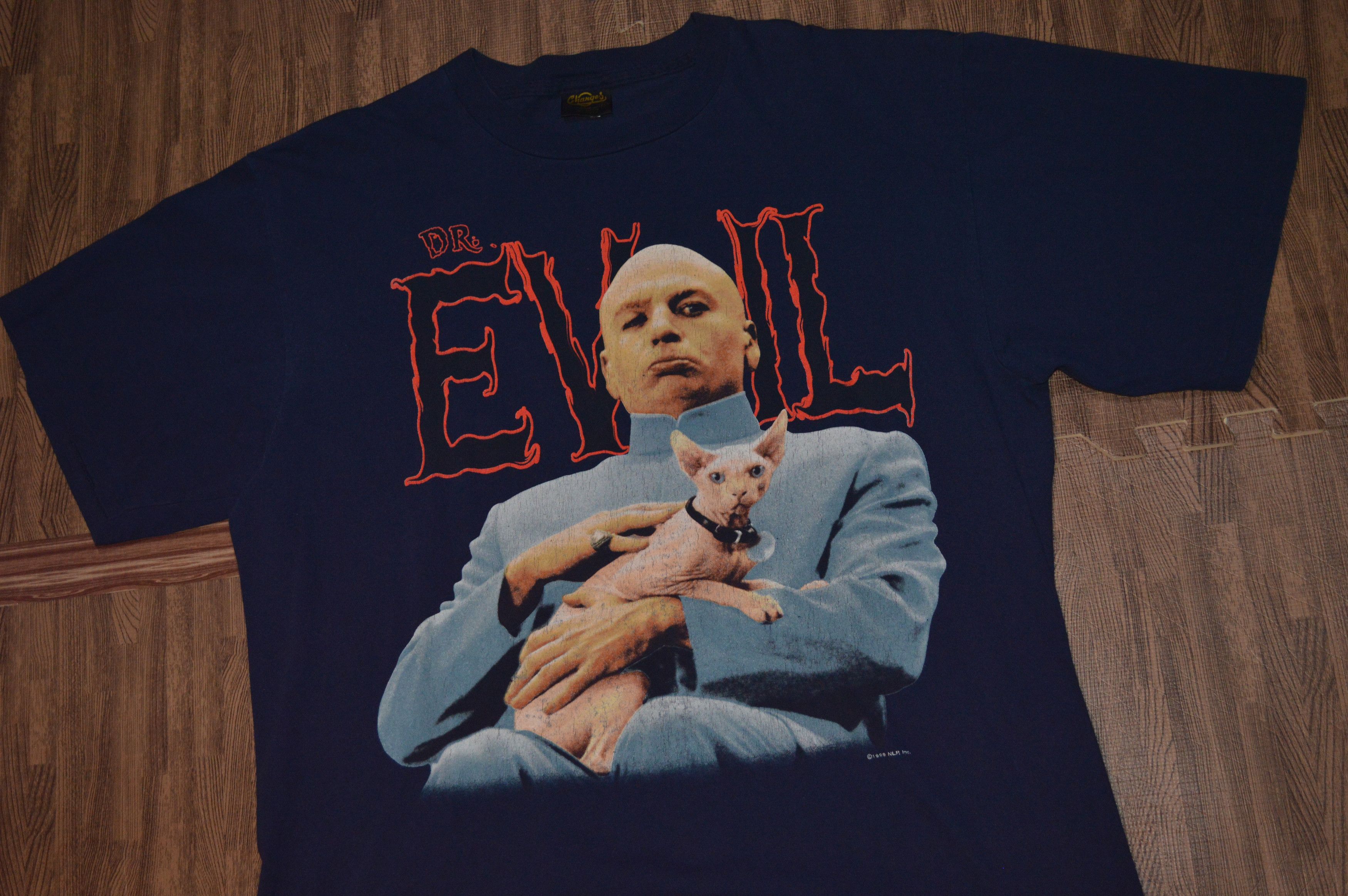 RARE Vintage 1999 Dr. Evil Austin Powers Movie Promo T-shirt