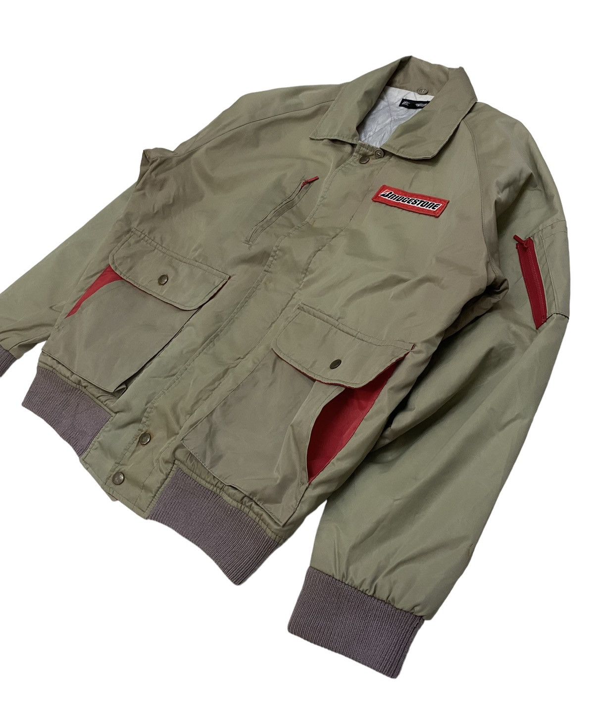 Japanese Brand × Sports Specialties Vintage Bridgestone Racing Sport Bomber Jacket Size US XL / EU 56 / 4 - 6 Thumbnail