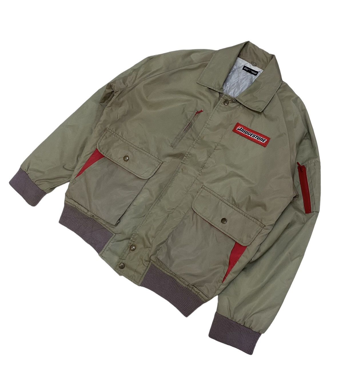 Japanese Brand × Sports Specialties Vintage Bridgestone Racing Sport Bomber Jacket Size US XL / EU 56 / 4 - 2 Thumbnail