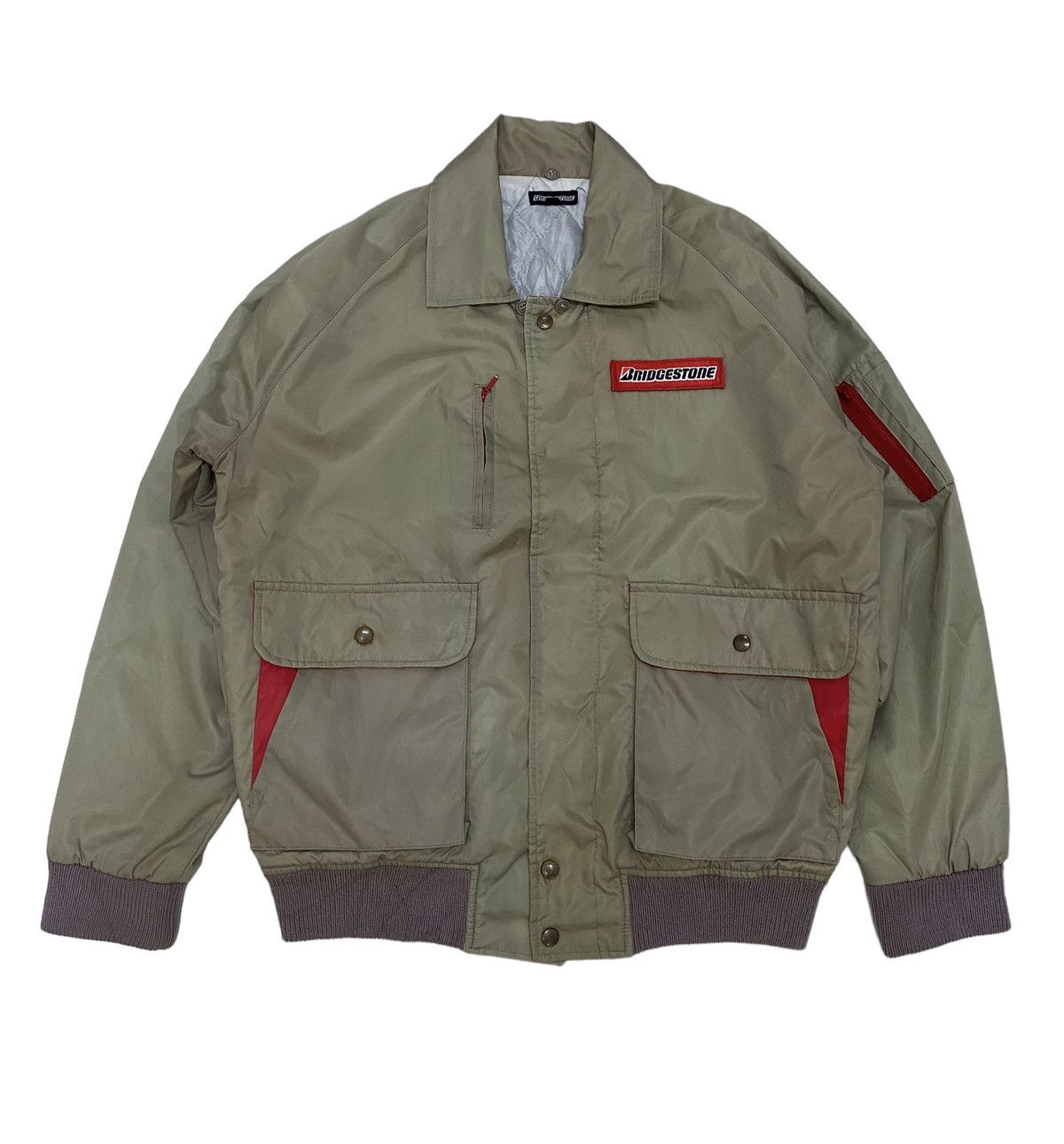 Japanese Brand × Sports Specialties Vintage Bridgestone Racing Sport Bomber Jacket Size US XL / EU 56 / 4 - 1 Thumbnail