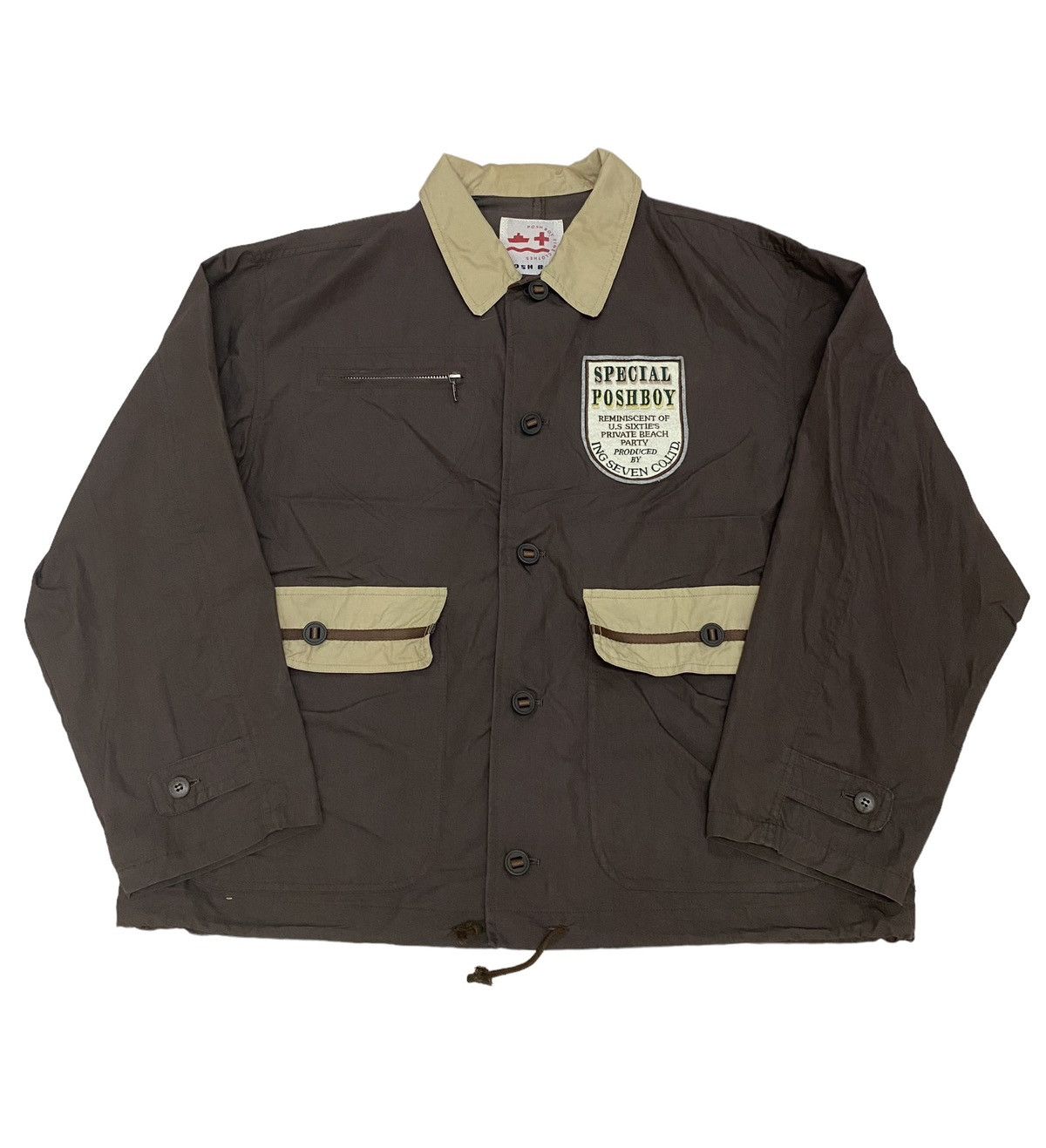 Image of Military x Vintage Poshboy Special Uniform in Mocha, Men's (Size XL)