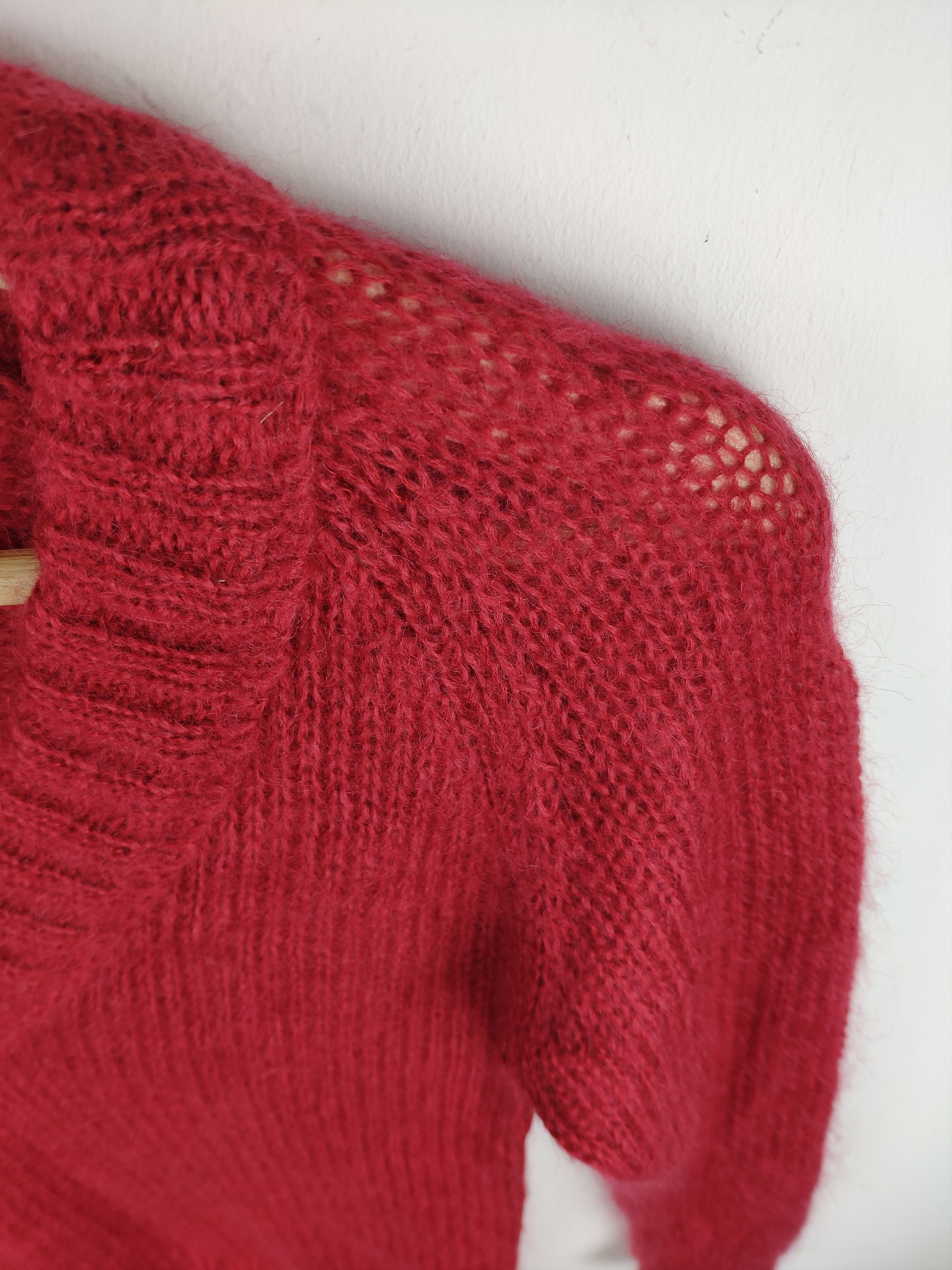 Burberry Vintage Burberry Fishnet Wool Knit Sweater Size XS / US 0-2 / IT 36-38 - 3 Thumbnail