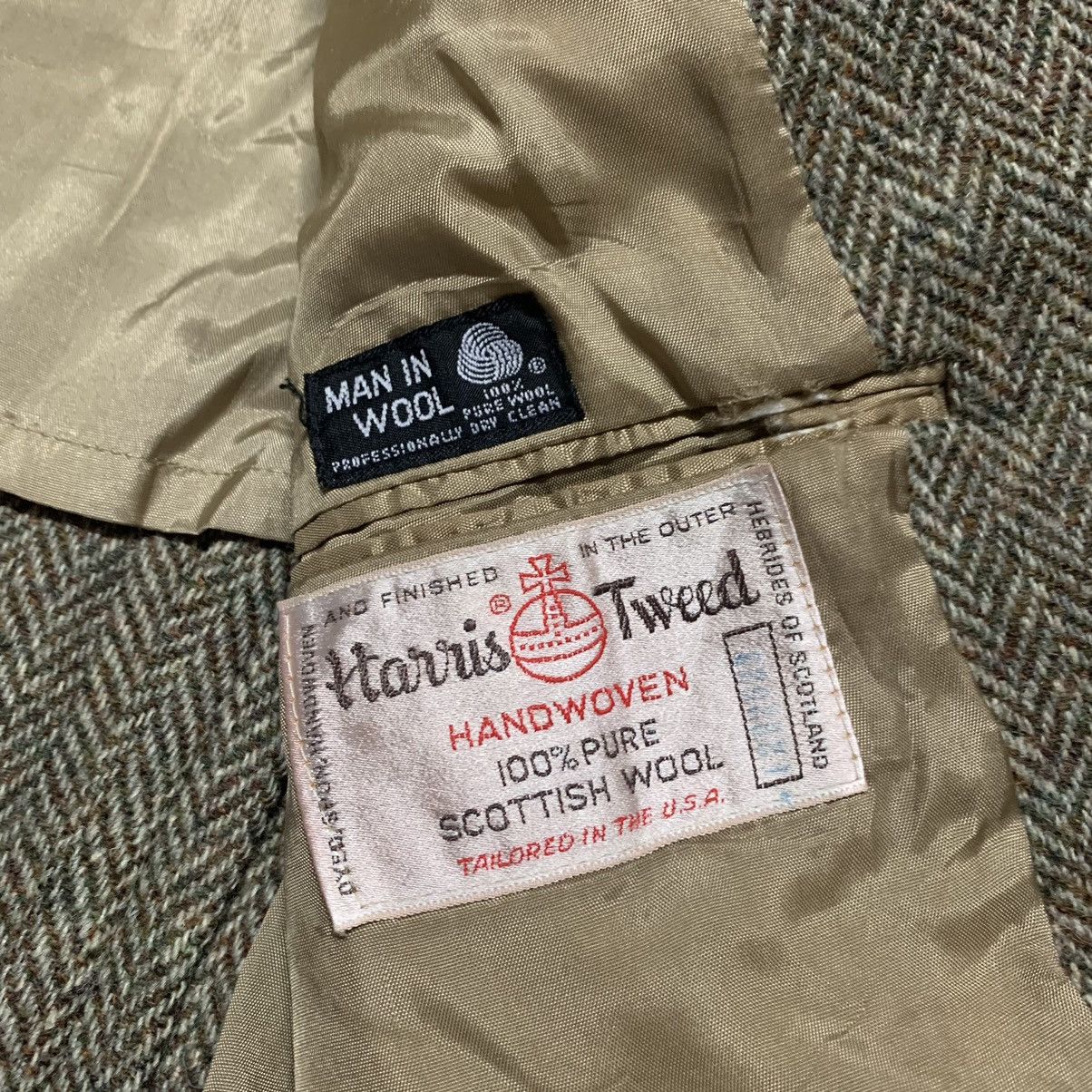 Harris Tweed HARRIS TWEED WOOL CASUAL 3 POCKET COAT Size 38S - 10 Thumbnail