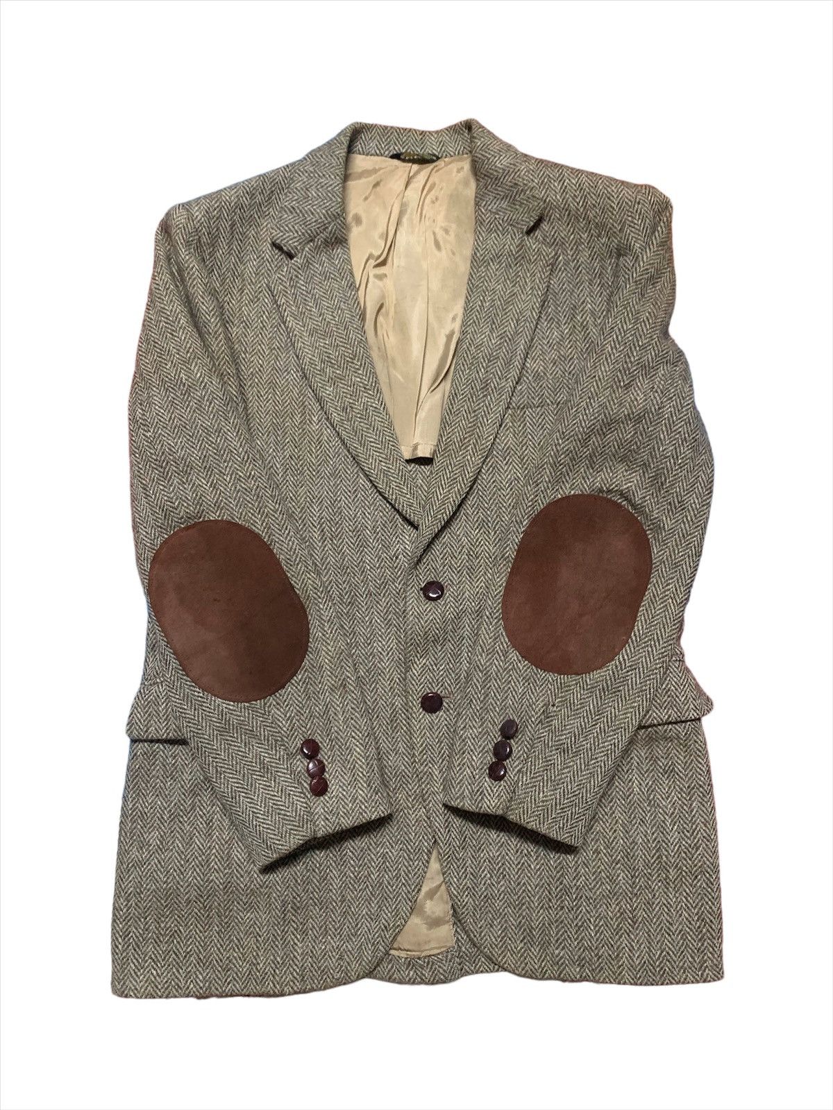 Harris Tweed HARRIS TWEED WOOL CASUAL 3 POCKET COAT Size 38S - 1 Thumbnail