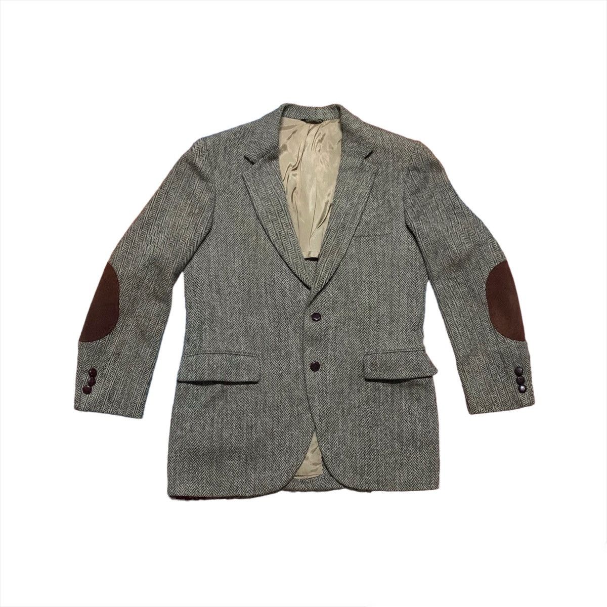 Harris Tweed HARRIS TWEED WOOL CASUAL 3 POCKET COAT Size 38S - 2 Thumbnail