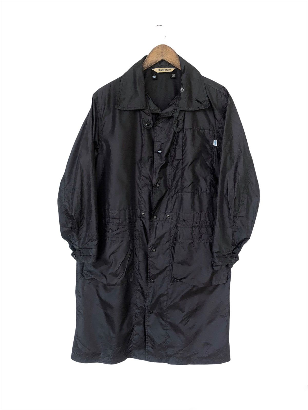 Issey Miyake ARCHIVE🔥80s Issey Miyake Plantation Nylon Long Coat Jacket Size US M / EU 48-50 / 2 - 2 Thumbnail