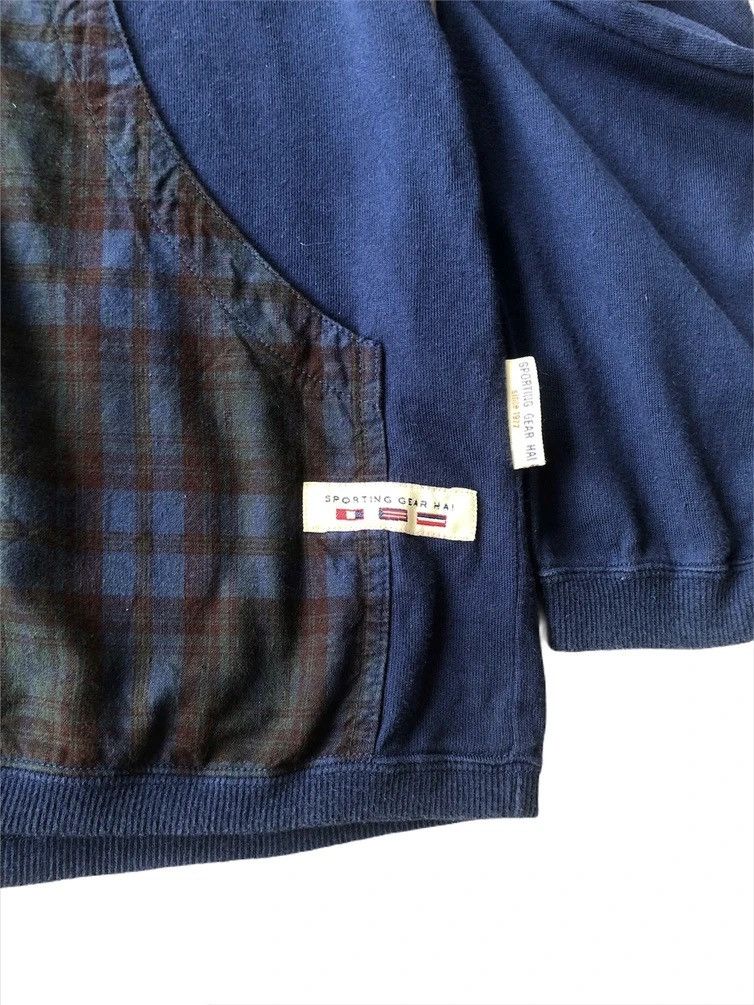 Hai Sporting Gear GRAIL🔥Old Issey HSG Indigo Madras Patchwork Hoodie Sweater Size US L / EU 52-54 / 3 - 4 Thumbnail