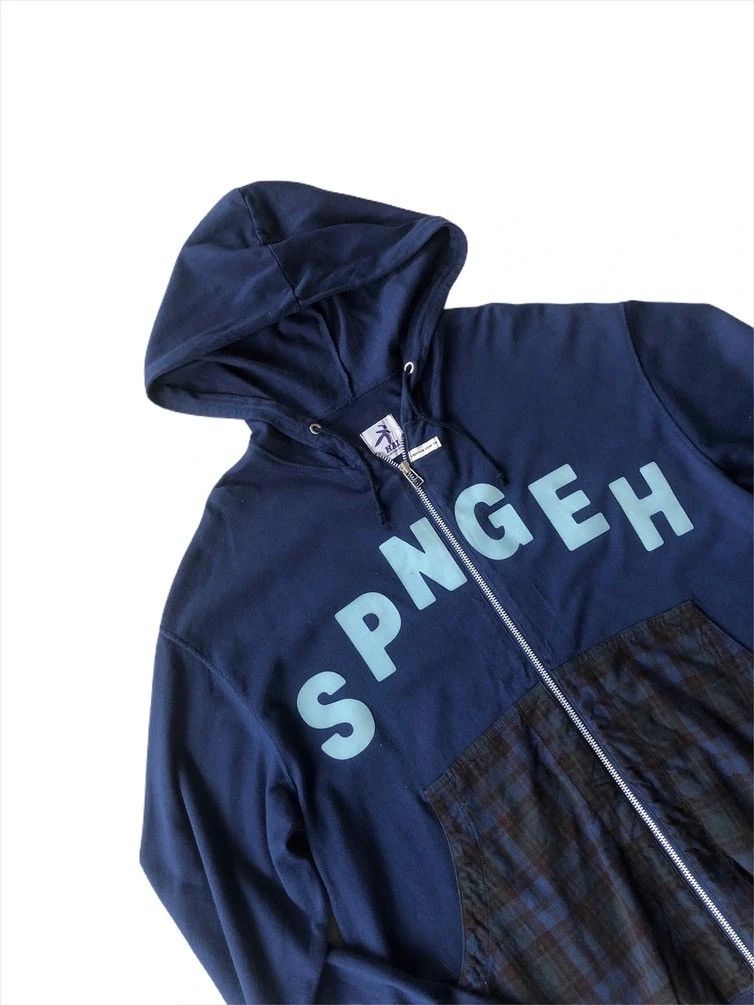 Hai Sporting Gear GRAIL🔥Old Issey HSG Indigo Madras Patchwork Hoodie Sweater Size US L / EU 52-54 / 3 - 3 Thumbnail