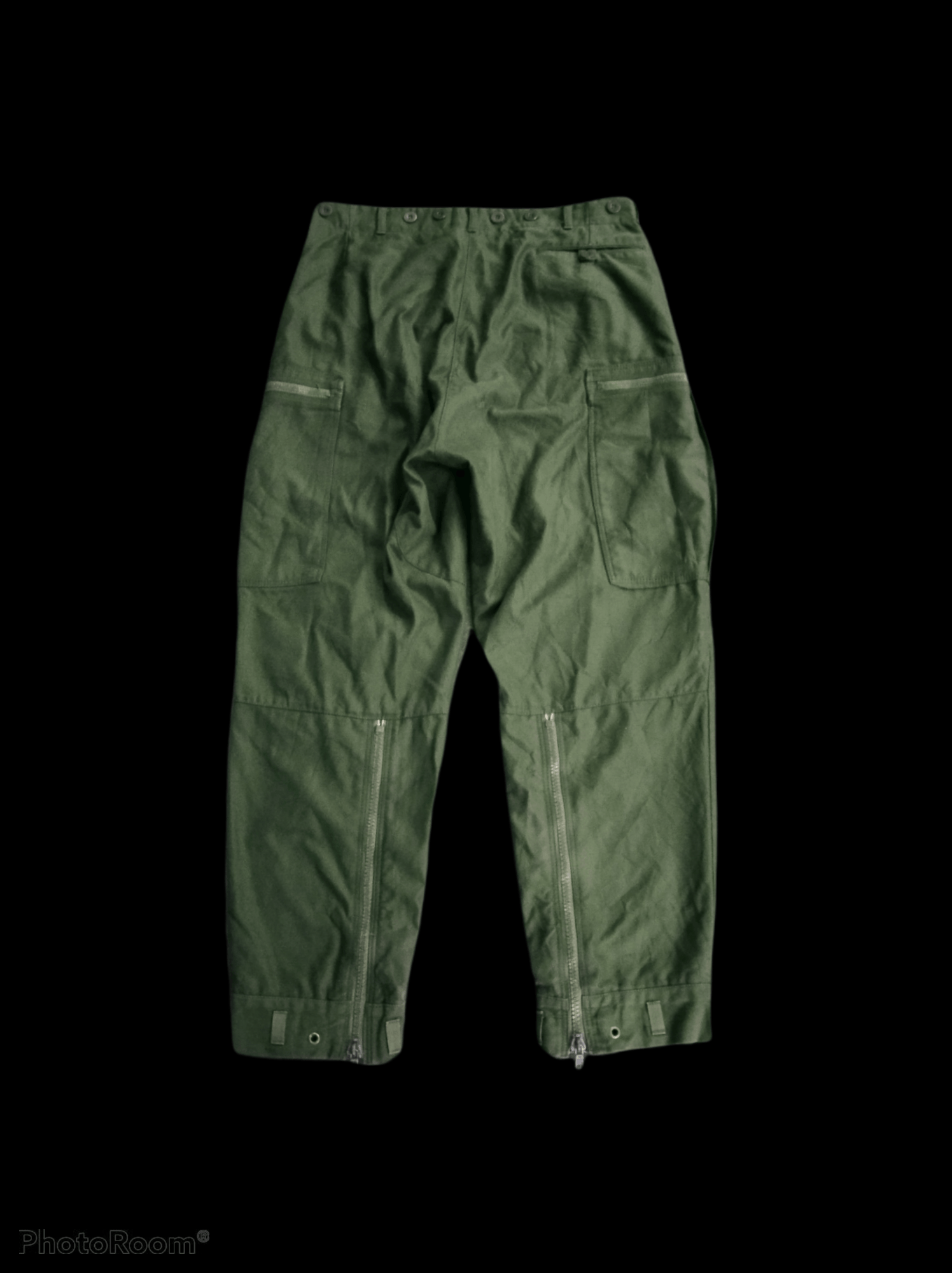 Vintage 1992 Swedish Army M90 Field Trousers Heavy RIRI Zipper Size US 33 - 2 Thumbnail