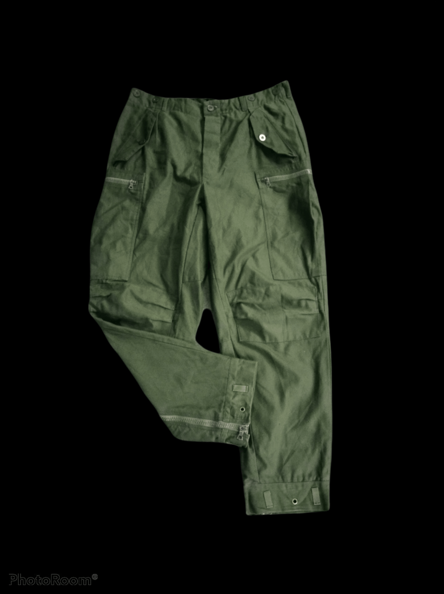 Vintage 1992 Swedish Army M90 Field Trousers Heavy RIRI Zipper Size US 33 - 3 Thumbnail