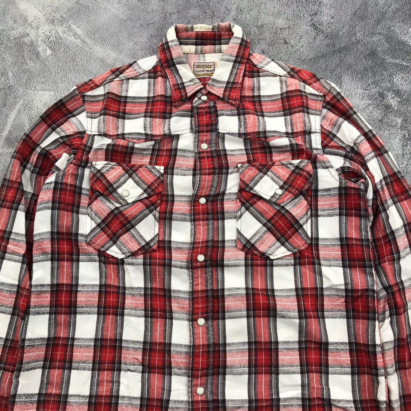 Denime Denime Western Plaid Flannel Shirt Size US M / EU 48-50 / 2 - 2 Thumbnail