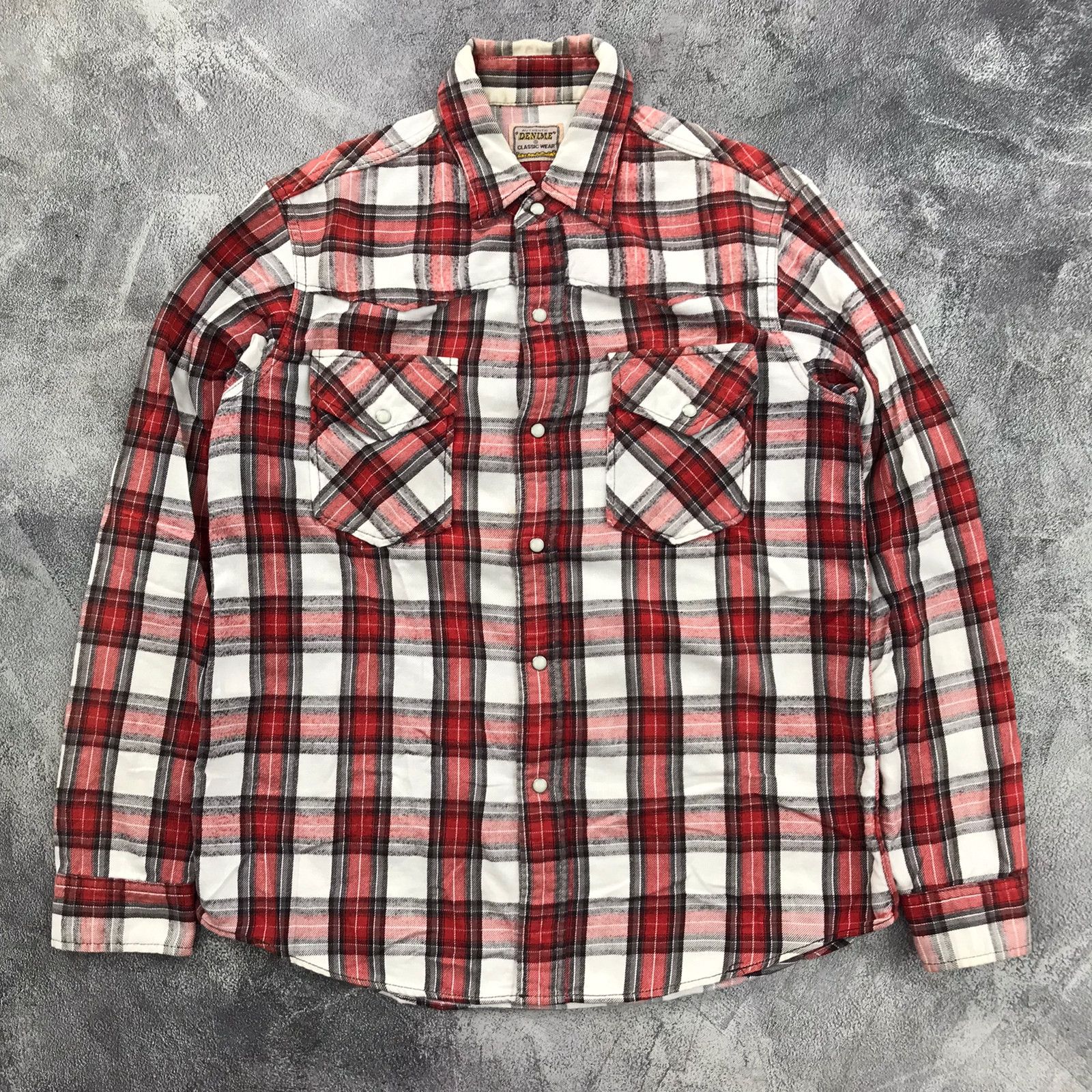 Denime Denime Western Plaid Flannel Shirt Size US M / EU 48-50 / 2 - 1 Thumbnail