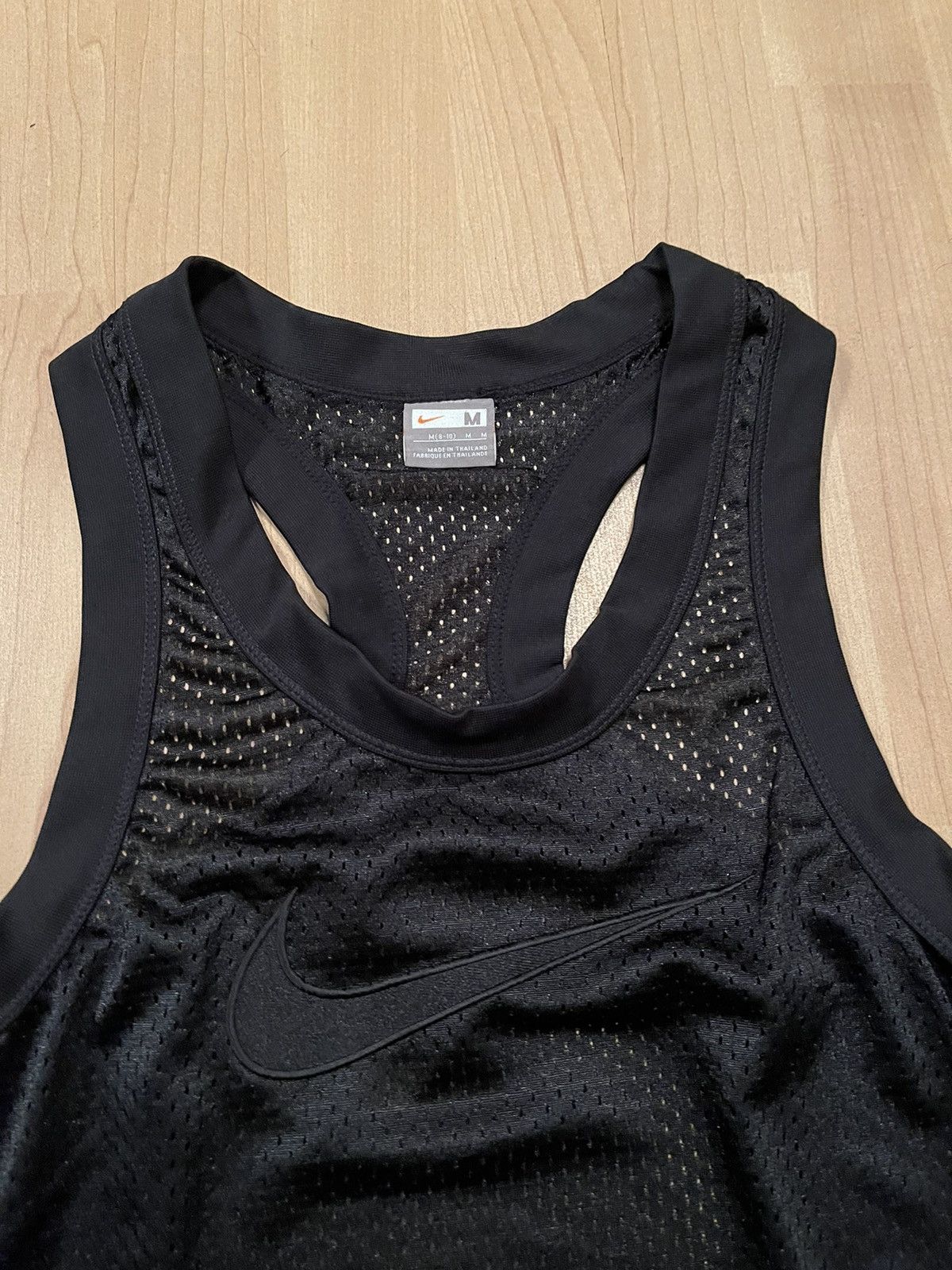 Nike × Vintage 🏀 Nike Y2K vintage 2007 drill mesh tank top big swoosh Size M / US 6-8 / IT 42-44 - 2 Thumbnail
