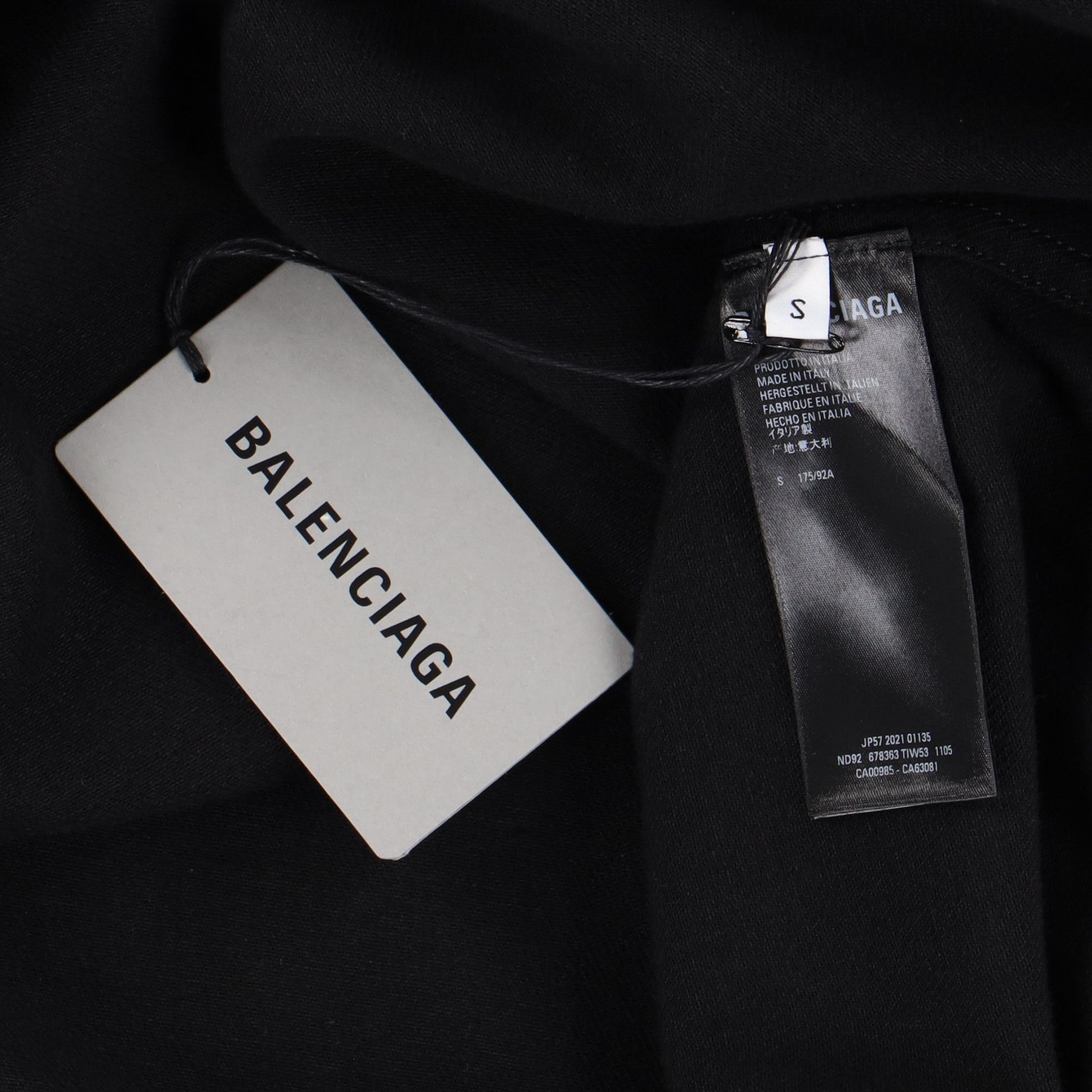 Balenciaga Black Oversized BB Logo Denim Overshirt Size US S / EU 44-46 / 1 - 7 Thumbnail