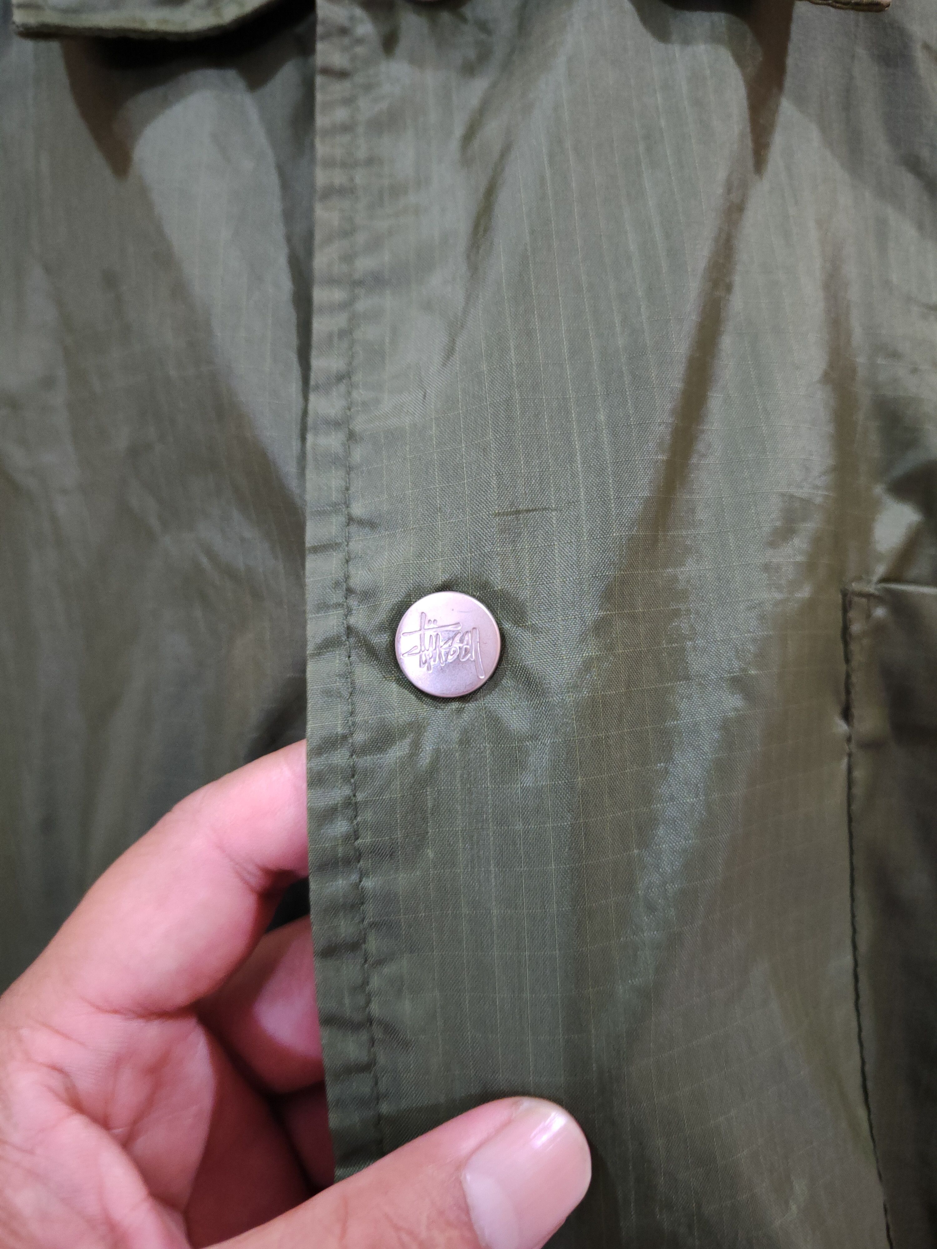 Stussy × Vintage Vintage Stussy Coach Jacket With Sun Faded Effect Size US L / EU 52-54 / 3 - 8 Thumbnail