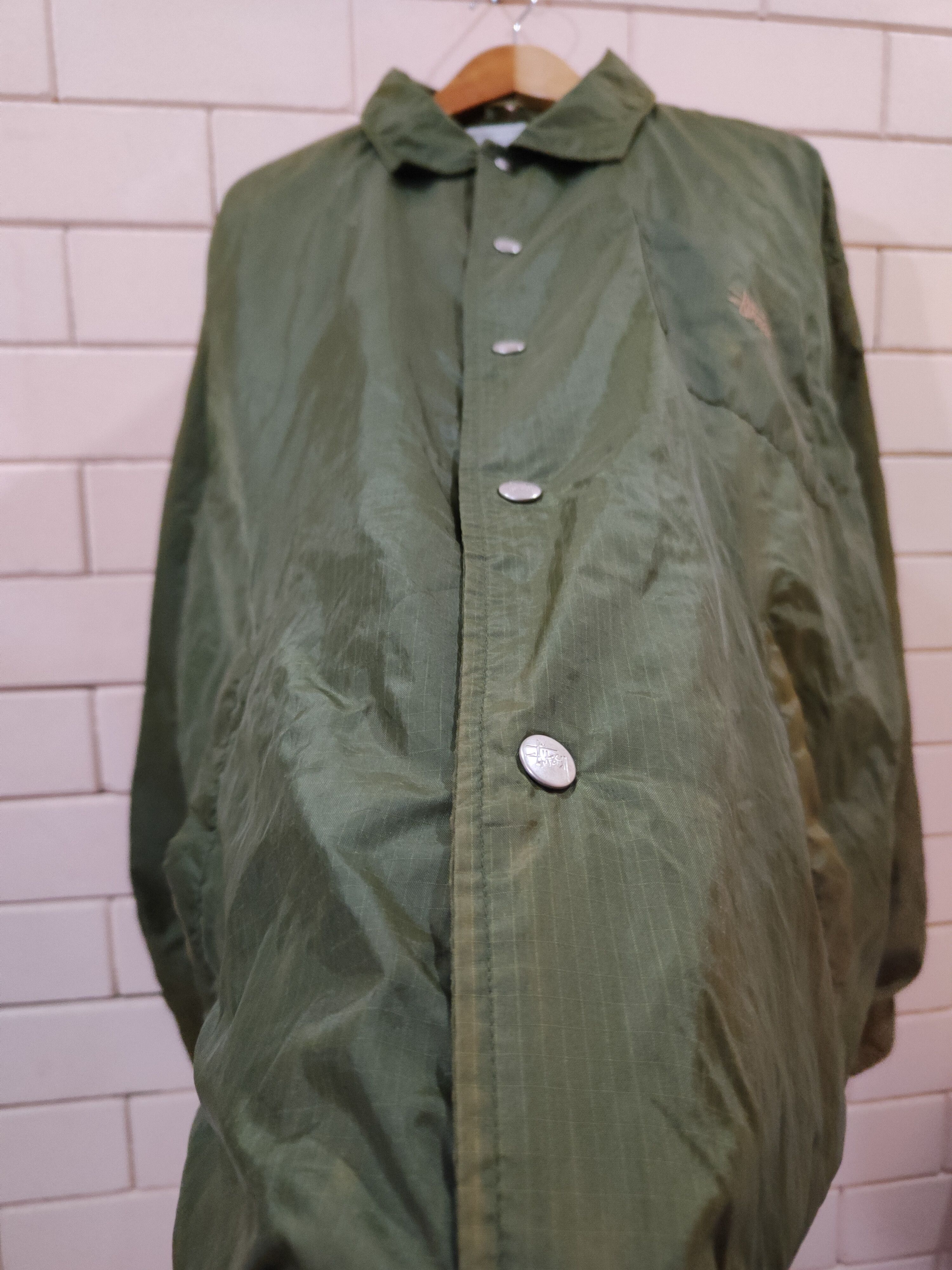 Stussy × Vintage Vintage Stussy Coach Jacket With Sun Faded Effect Size US L / EU 52-54 / 3 - 5 Thumbnail