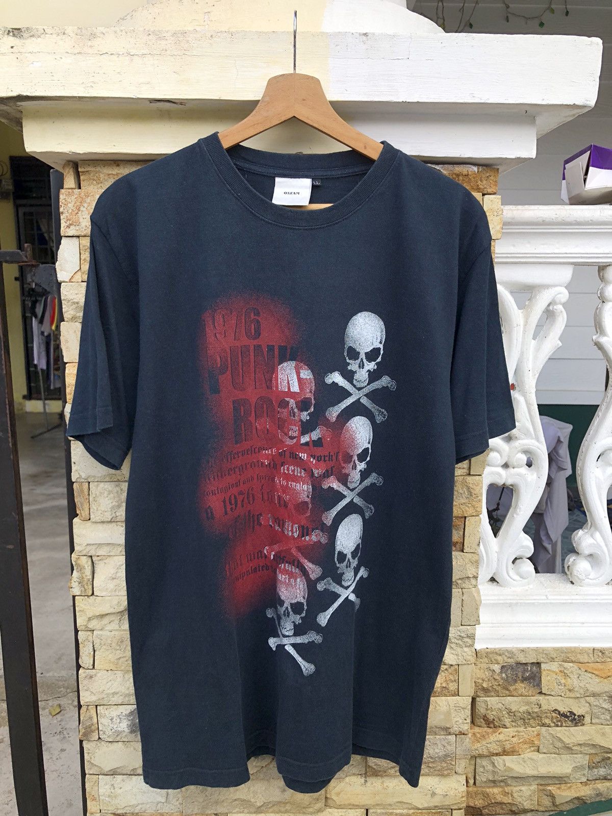 Last Drop🔥Rare🔥1976 Japanese Oxfam Punk Rock T Shirt
