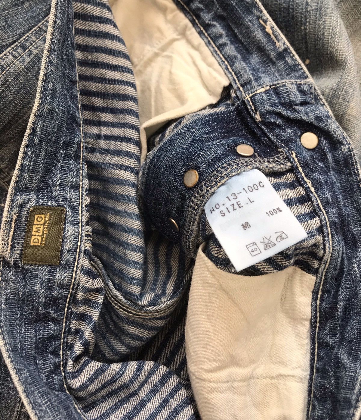 Japanese Brand D.M.G Domingo Painter Jeans Size US 32 / EU 48 - 7 Thumbnail