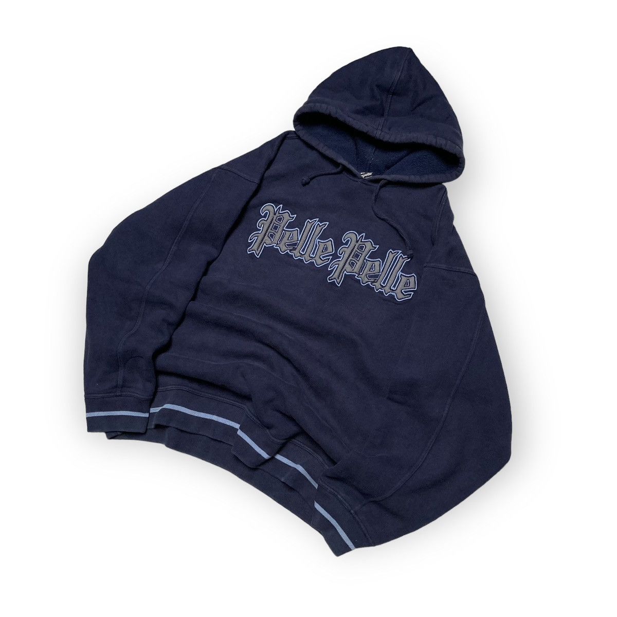 Pelle Pelle × Vintage Rare Vintage 90s Pelle Pelle Hoodie Spellout Big logo Size US XL / EU 56 / 4 - 2 Thumbnail