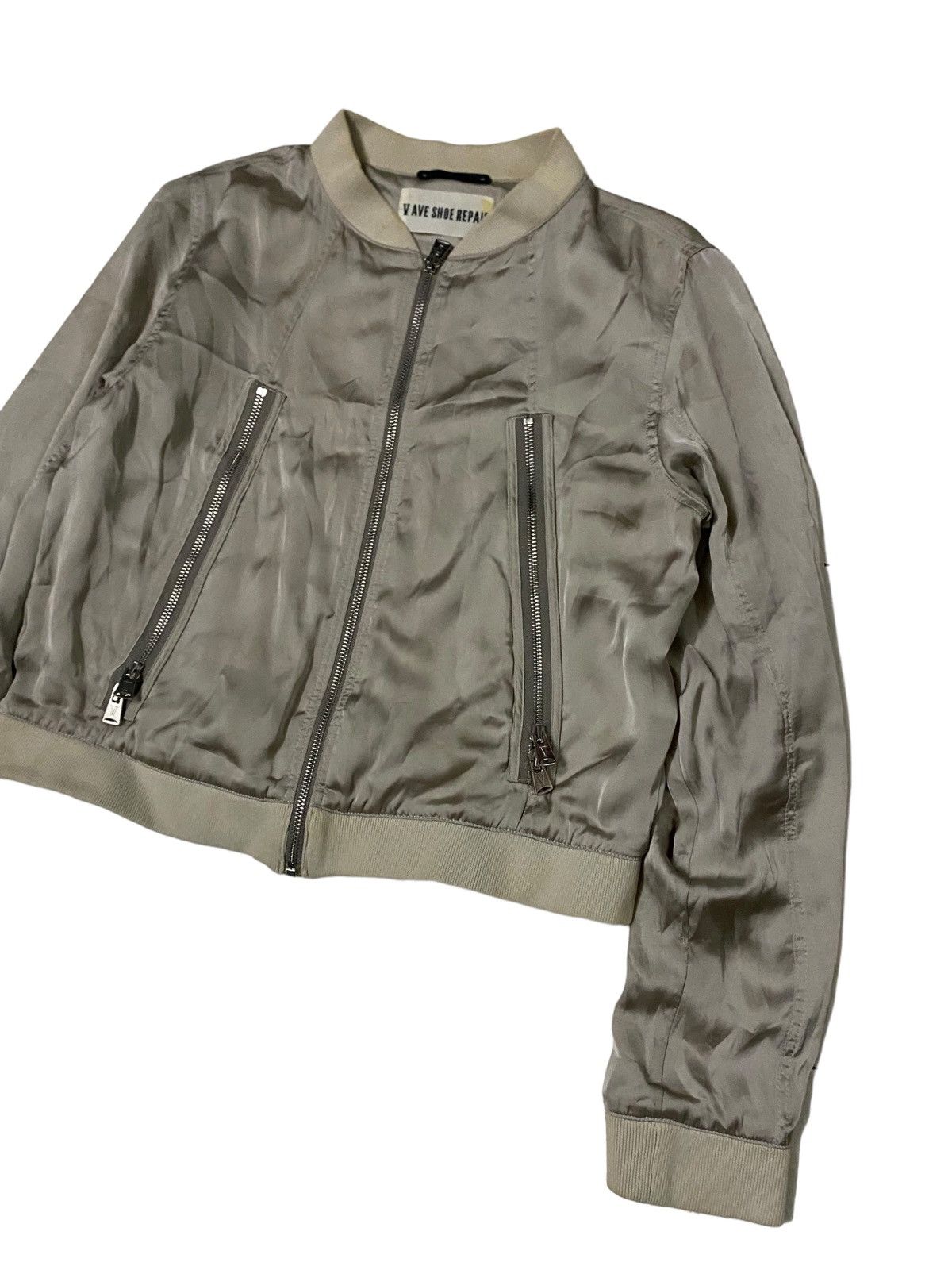 V AVE SHOE REPAIR Avant-Garde V Ave Shoe Repair Cropped Bomber Jacket Size M / US 6-8 / IT 42-44 - 3 Thumbnail