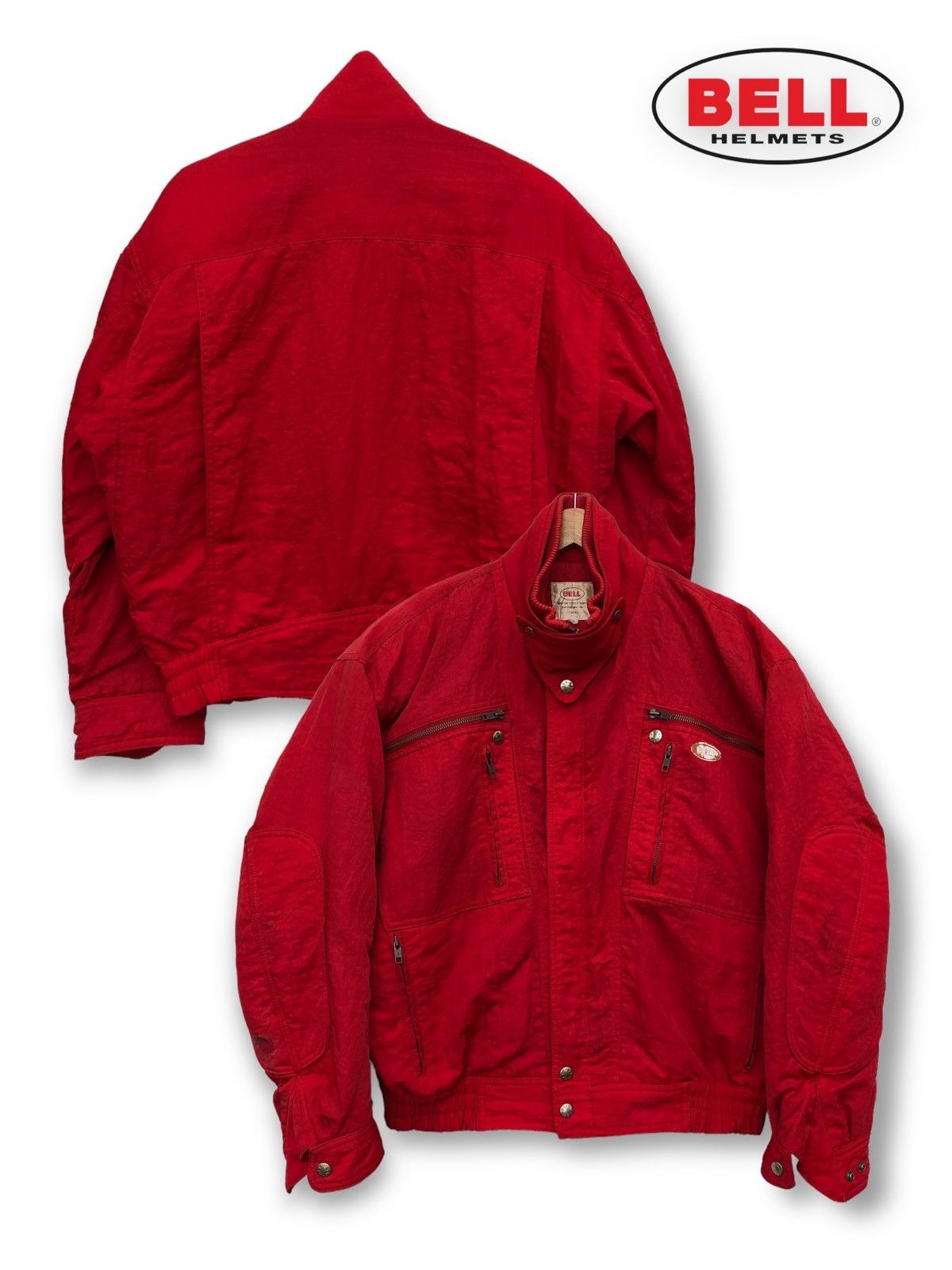 Racer Worldwide 🔥RARE🔥VINTAGE 1990 BELL HELMET RACING TEAM BOMBER JACKET Size US L / EU 52-54 / 3 - 1 Thumbnail