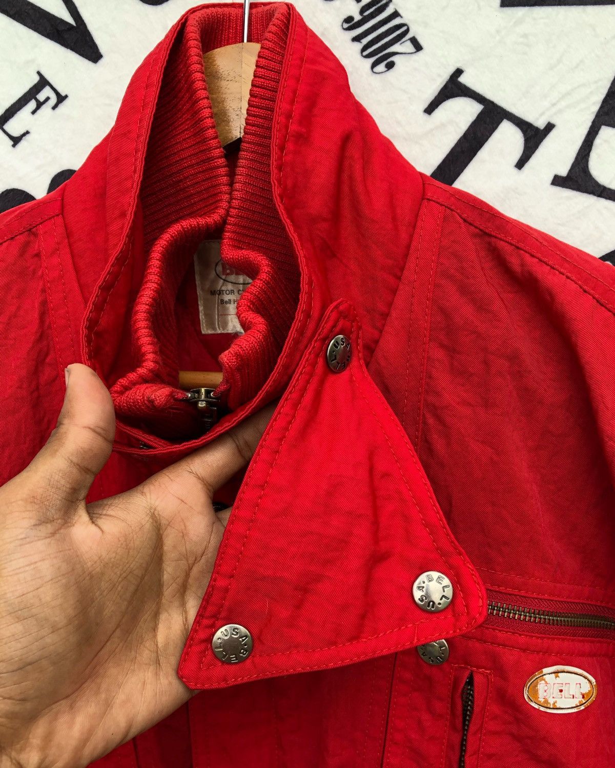 Racer Worldwide 🔥RARE🔥VINTAGE 1990 BELL HELMET RACING TEAM BOMBER JACKET Size US L / EU 52-54 / 3 - 12 Thumbnail