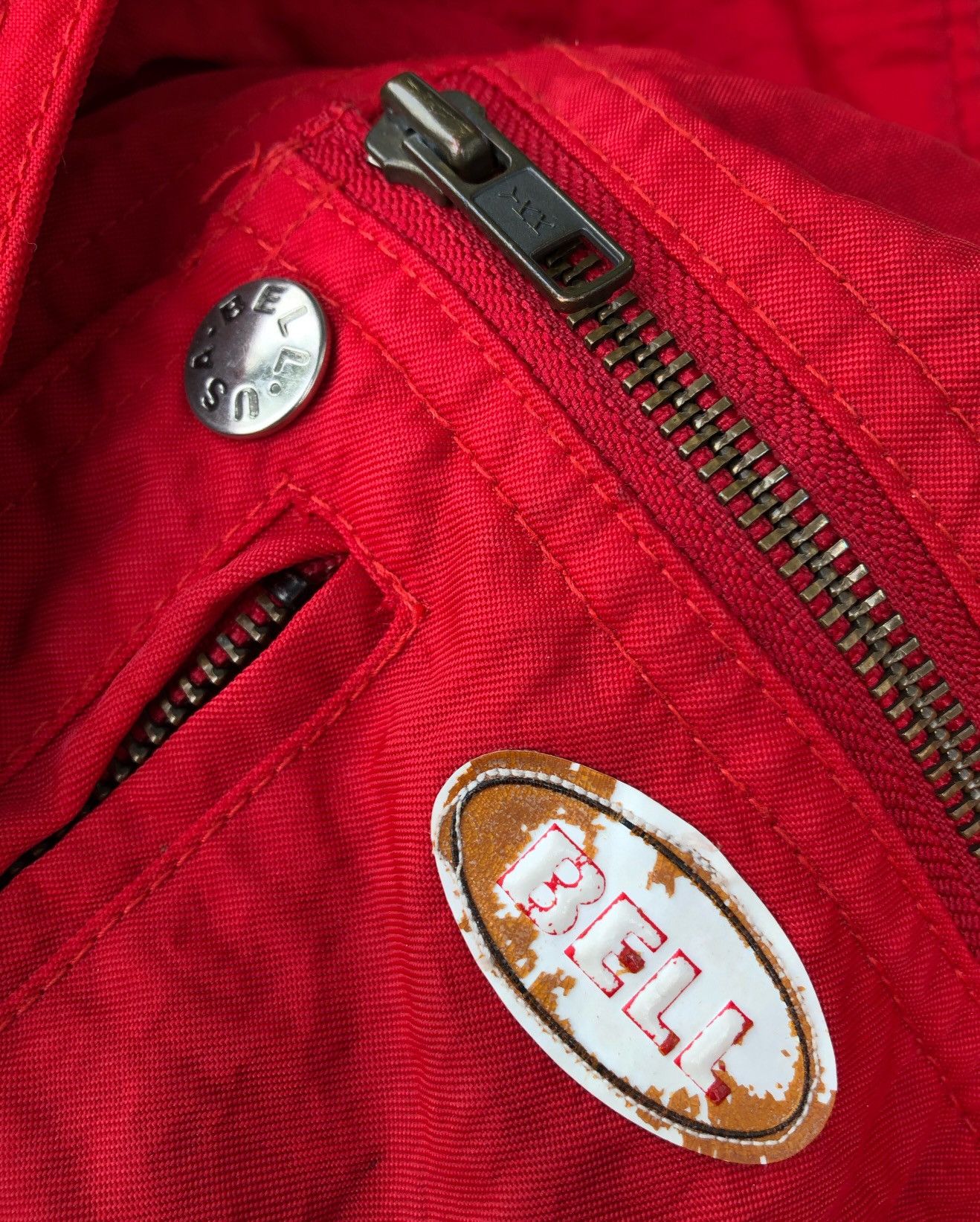 Racer Worldwide 🔥RARE🔥VINTAGE 1990 BELL HELMET RACING TEAM BOMBER JACKET Size US L / EU 52-54 / 3 - 20 Thumbnail