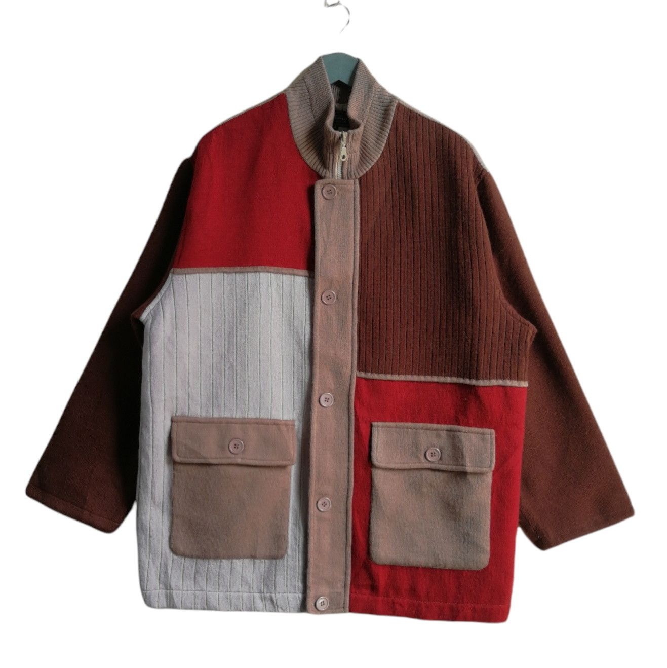 Japanese Brand Multicolor Patchwork Jacket Size M Size US M / EU 48-50 / 2 - 1 Thumbnail