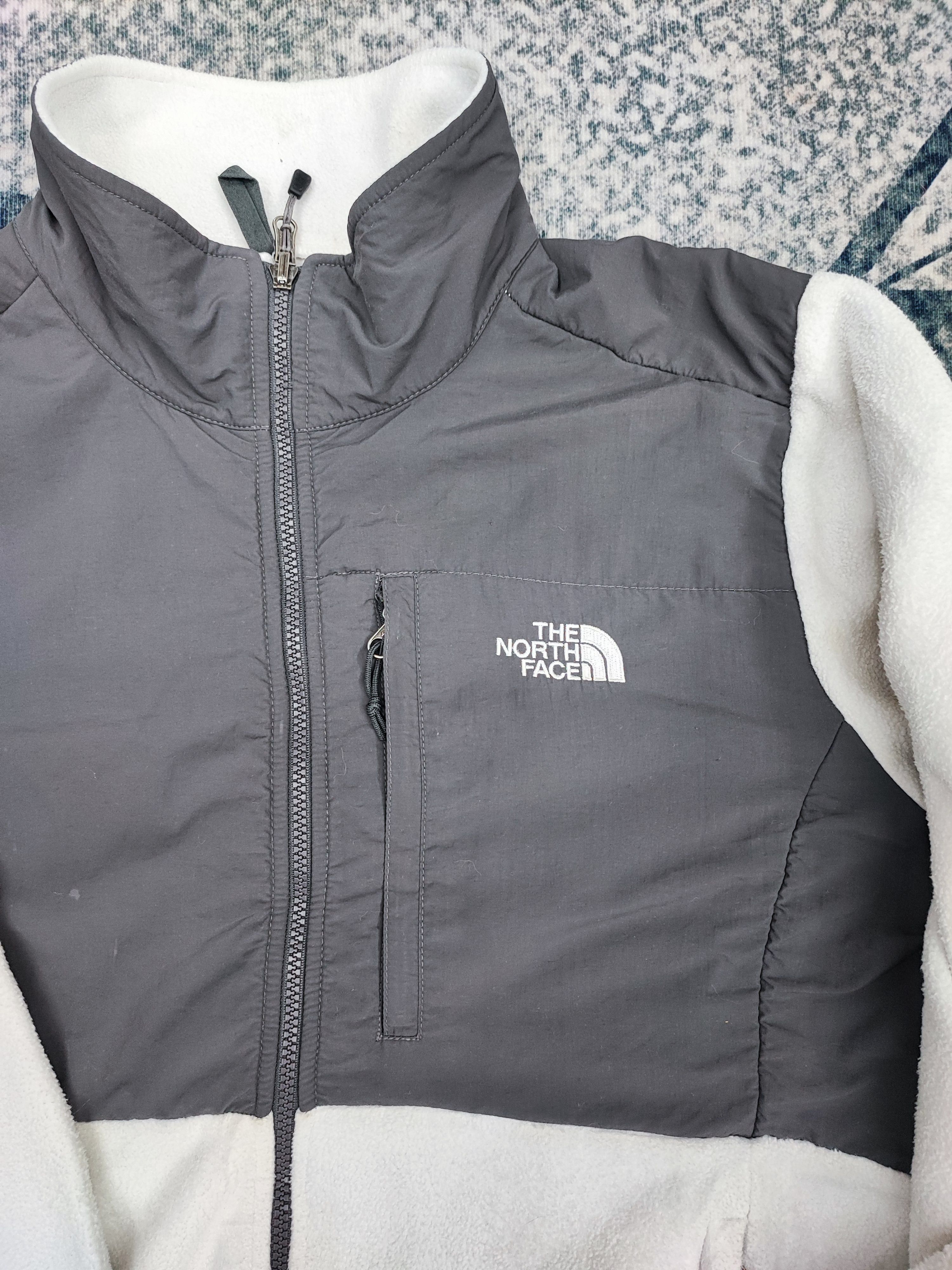 The North Face White/Grey The North Face Denali Fleece Vintage Jacket Size US L / EU 52-54 / 3 - 6 Thumbnail