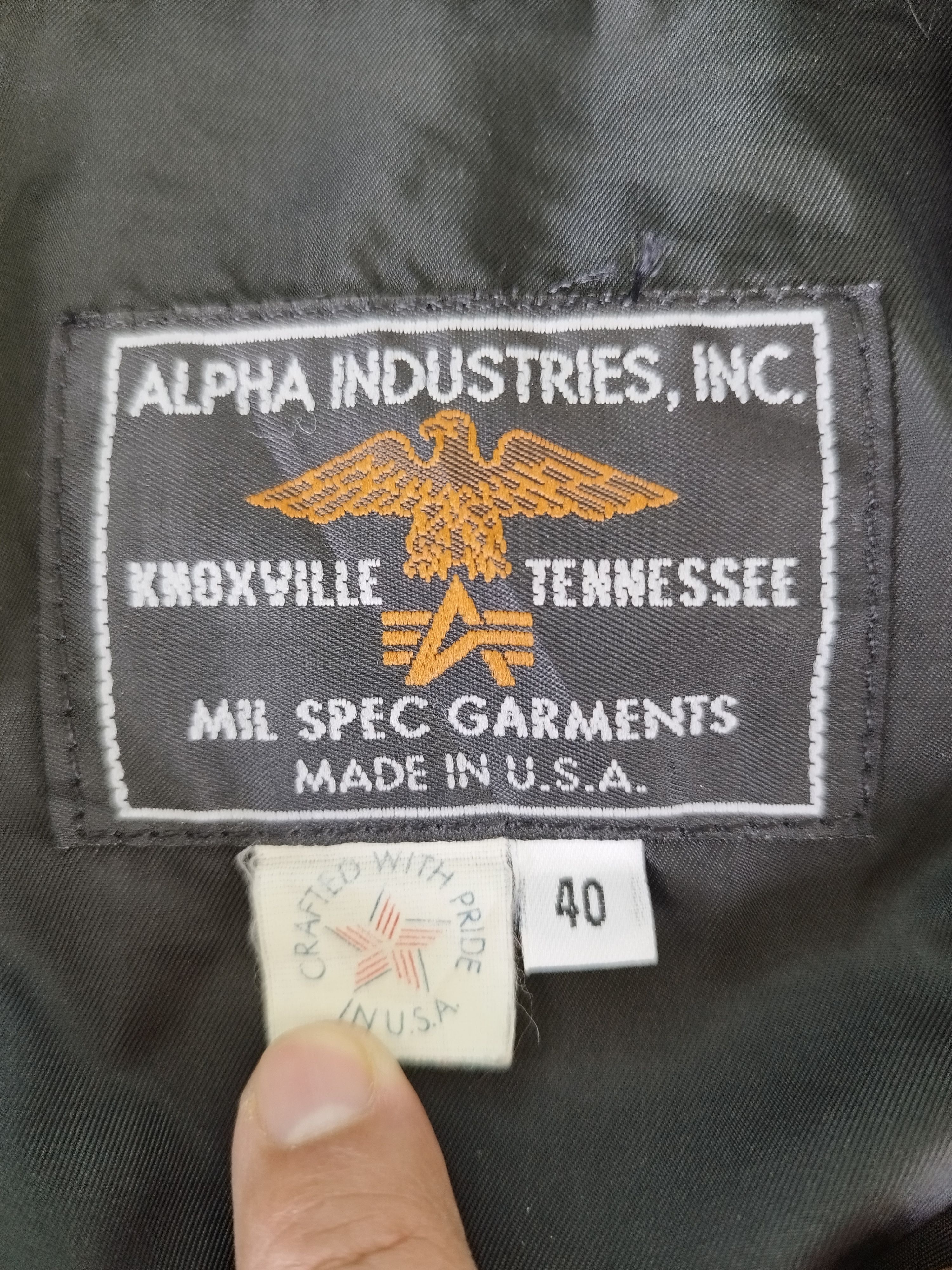 Alpha Industries Vintage Alpha industries jacket windbreaker Size US L / EU 52-54 / 3 - 5 Thumbnail