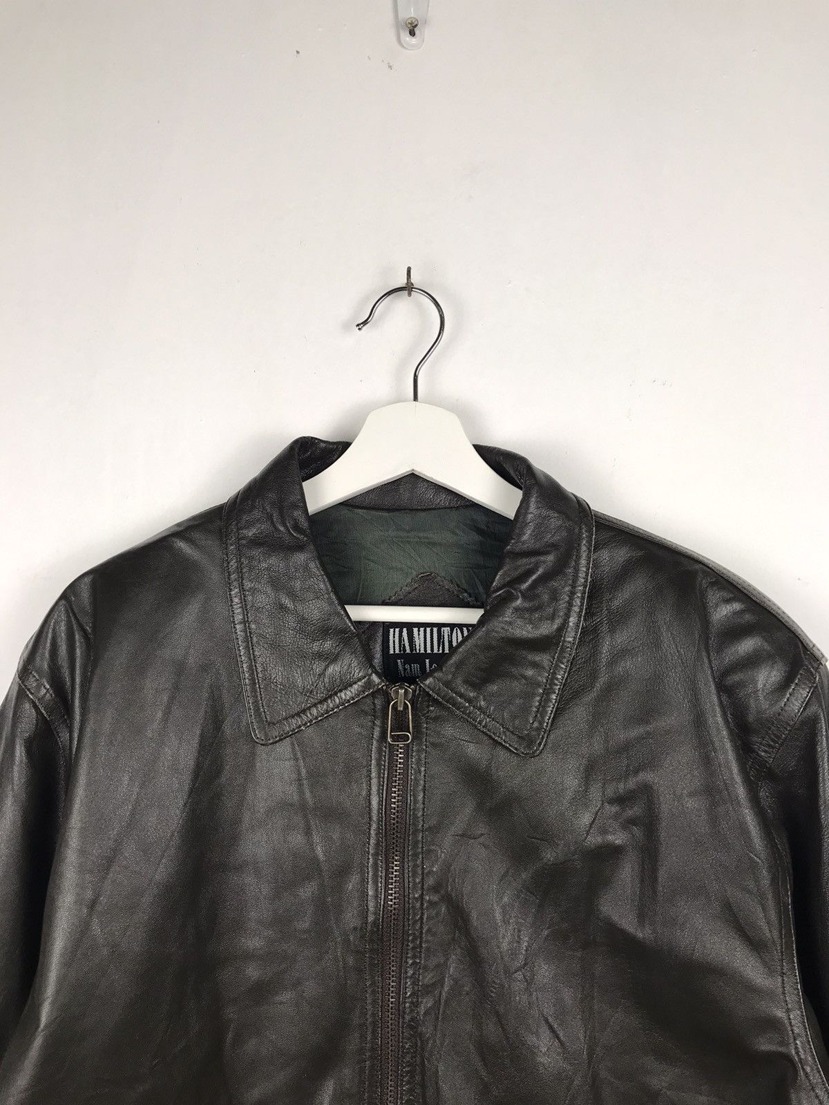 Japanese Brand × Vintage Hamilton Leather Jacket Rare Luxury Looks Size US XL / EU 56 / 4 - 3 Thumbnail