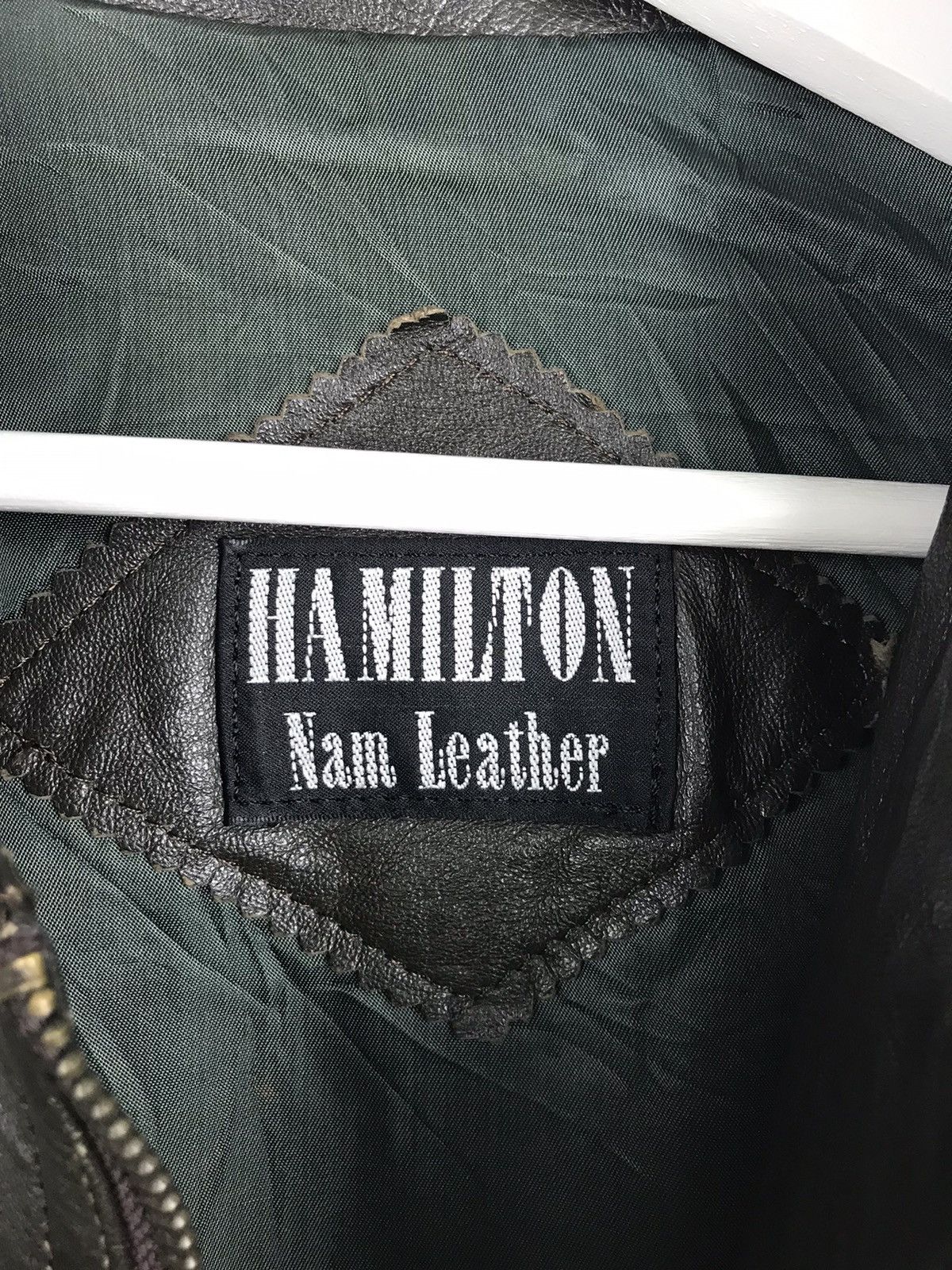 Japanese Brand × Vintage Hamilton Leather Jacket Rare Luxury Looks Size US XL / EU 56 / 4 - 4 Thumbnail