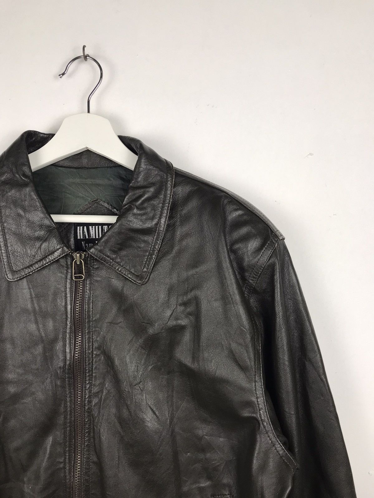 Japanese Brand × Vintage Hamilton Leather Jacket Rare Luxury Looks Size US XL / EU 56 / 4 - 6 Thumbnail