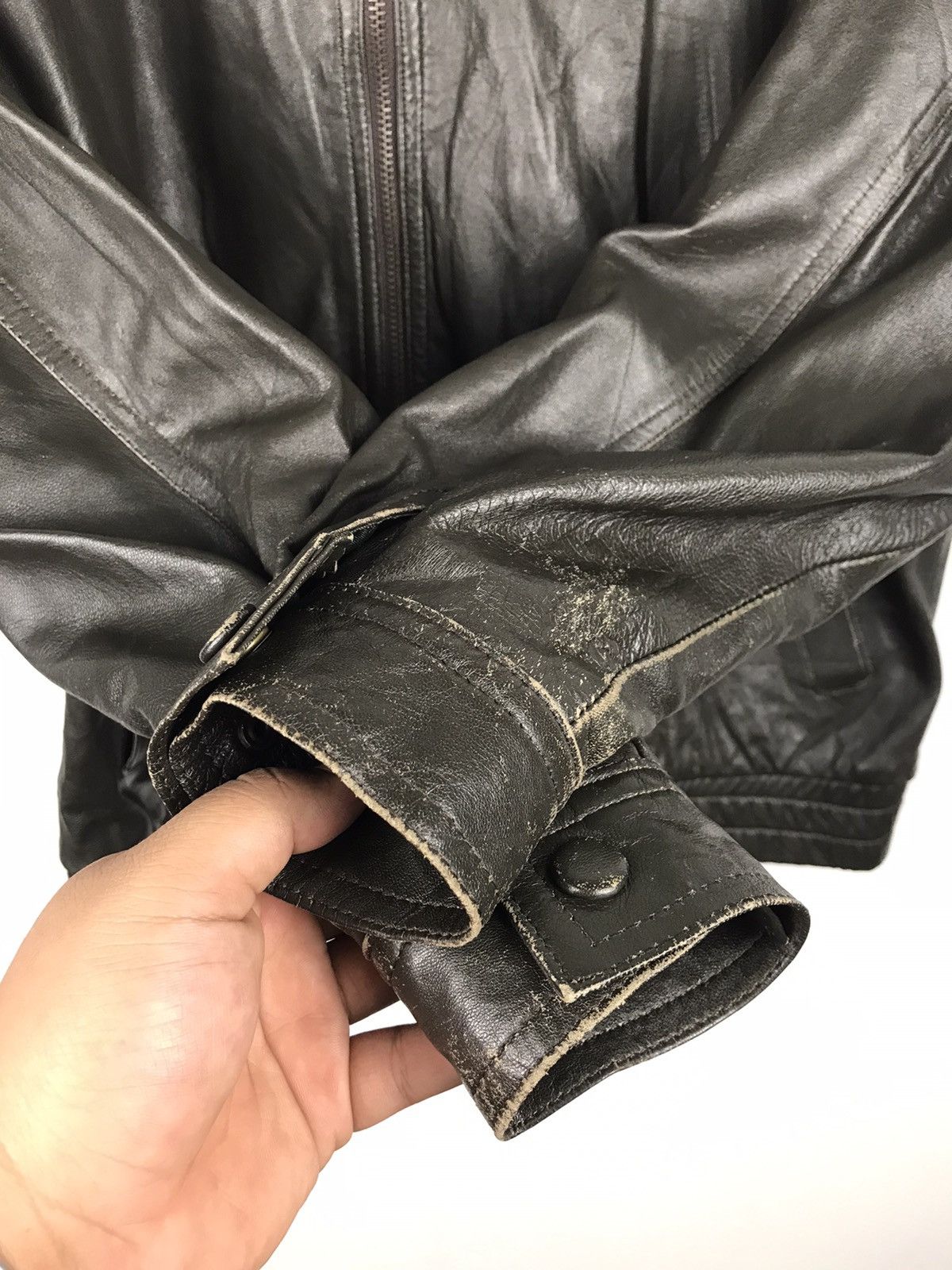 Japanese Brand × Vintage Hamilton Leather Jacket Rare Luxury Looks Size US XL / EU 56 / 4 - 7 Thumbnail