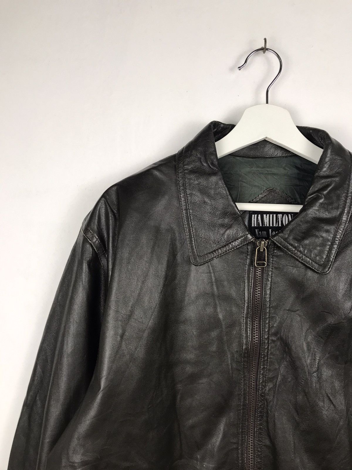Japanese Brand × Vintage Hamilton Leather Jacket Rare Luxury Looks Size US XL / EU 56 / 4 - 5 Thumbnail