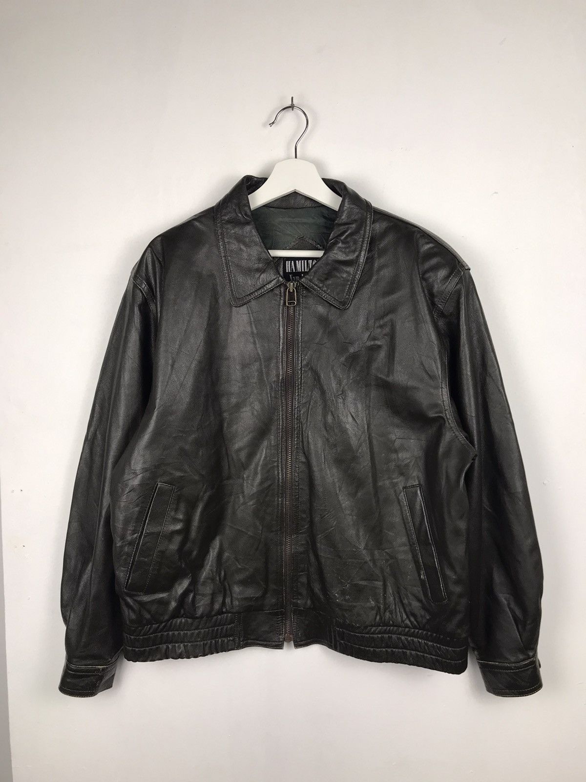 Japanese Brand × Vintage Hamilton Leather Jacket Rare Luxury Looks Size US XL / EU 56 / 4 - 1 Thumbnail