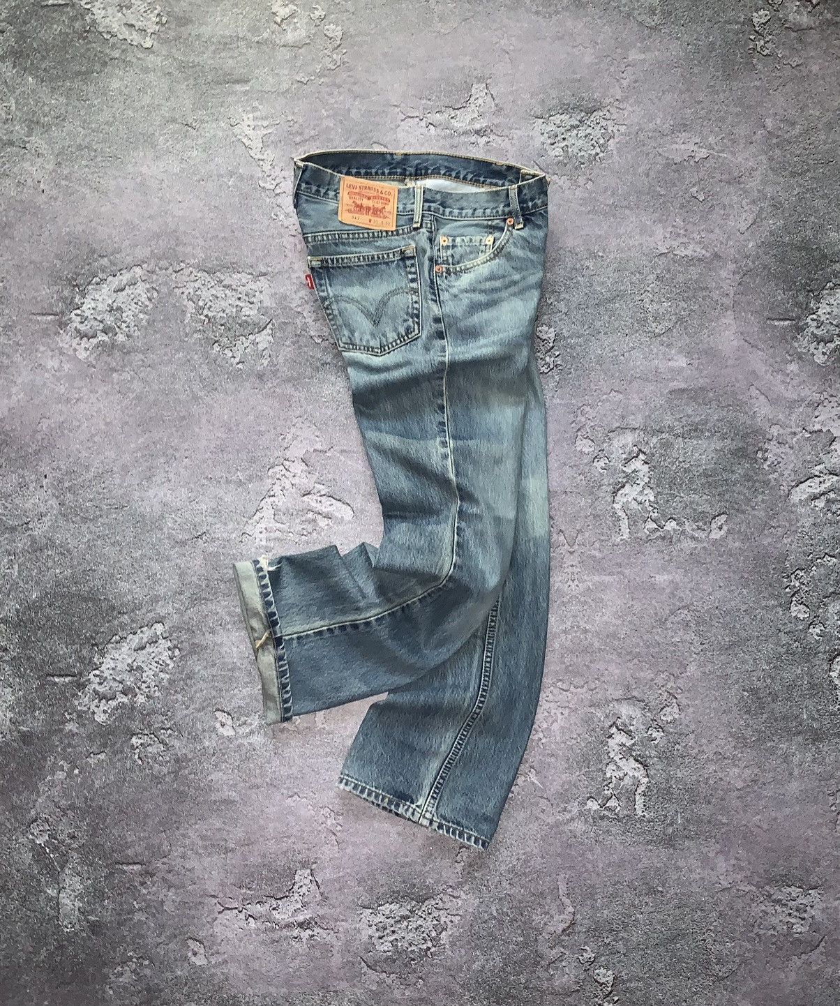 Vintage denim pants Levi’s blue 517 30/32size fade rap jeans