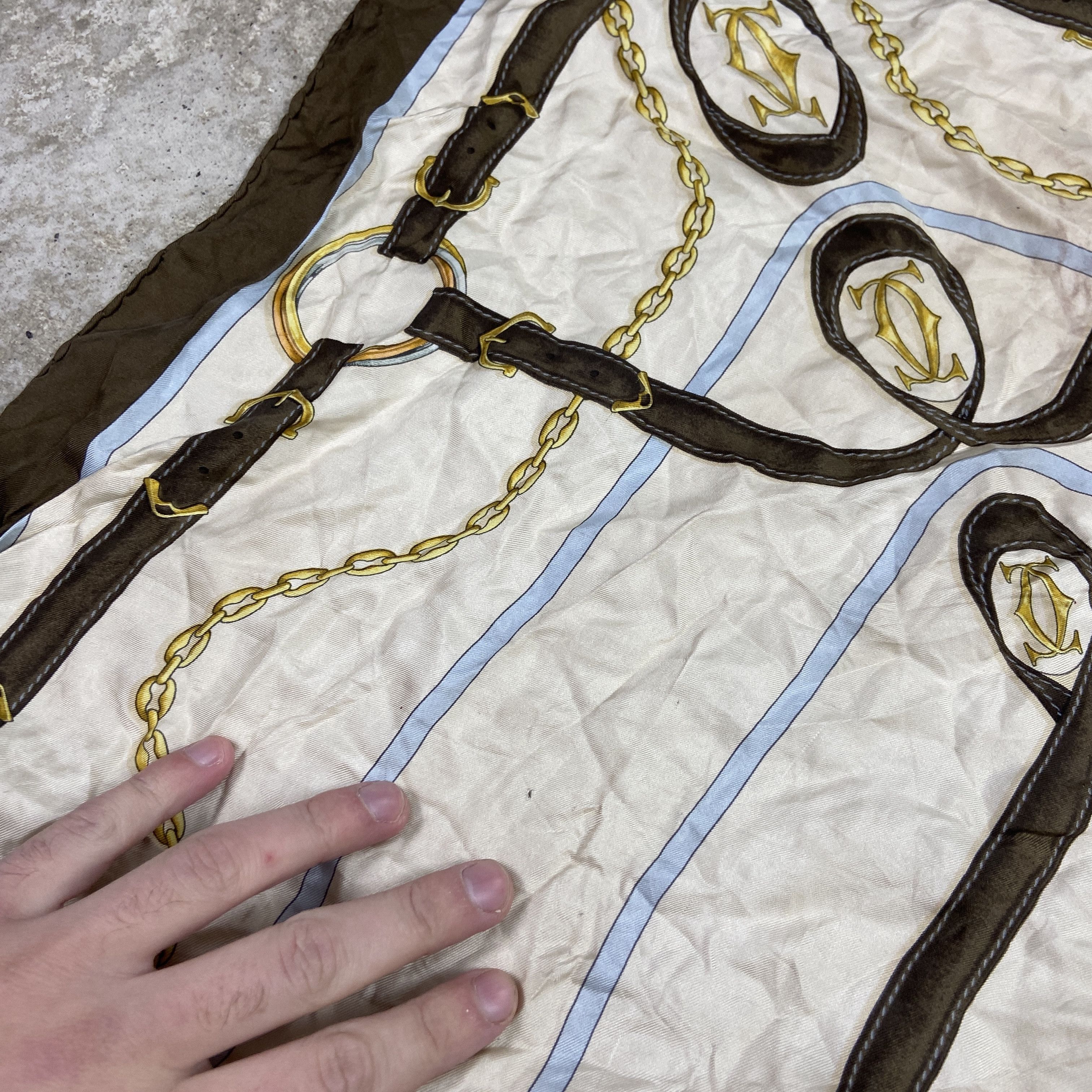 Cartier CARTIER SILK SCARF ARCHIVE VERY RARE - MADE IN PARIS 1980s Size ONE SIZE - 3 Thumbnail