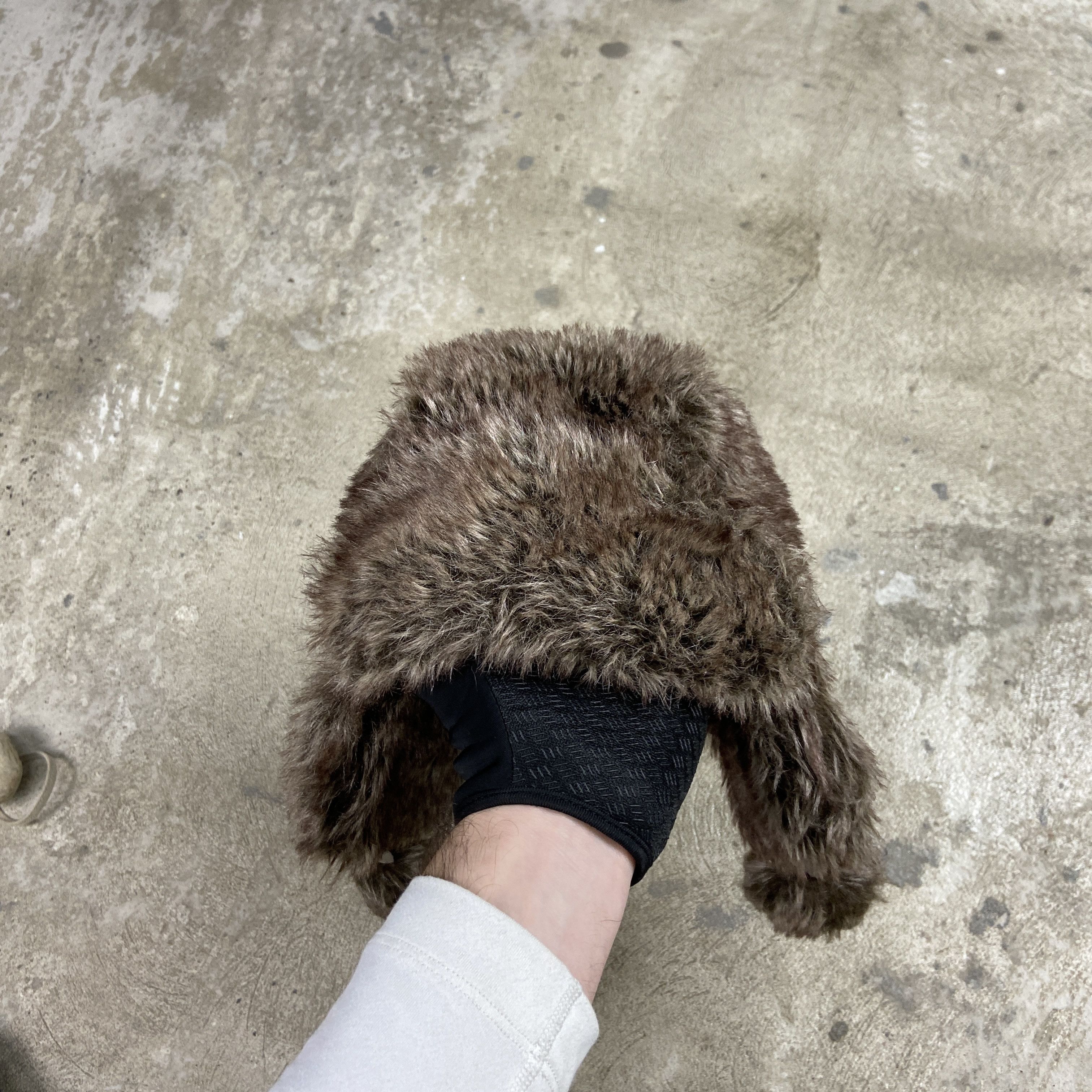 Vintage Y2K MOHAIR VINTAGE USHANKA HAT WITH EAR FLAPS - № 4045 Size ONE SIZE - 2 Thumbnail