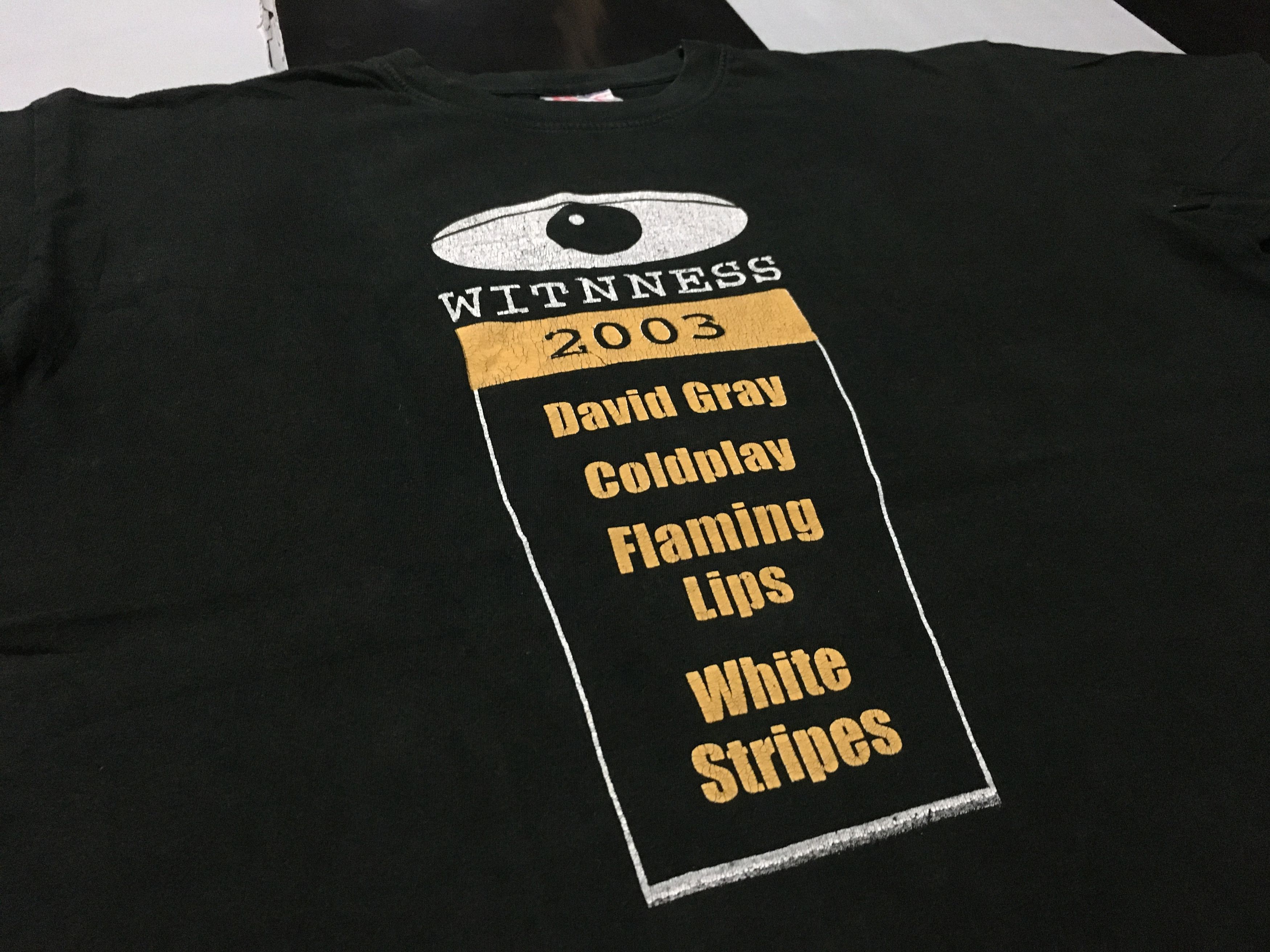Band Tees × Vintage 🔥Y2K Vintage Witnness Tour Shirt 2003 Flaming Lips White Stripes Size US L / EU 52-54 / 3 - 1 Thumbnail