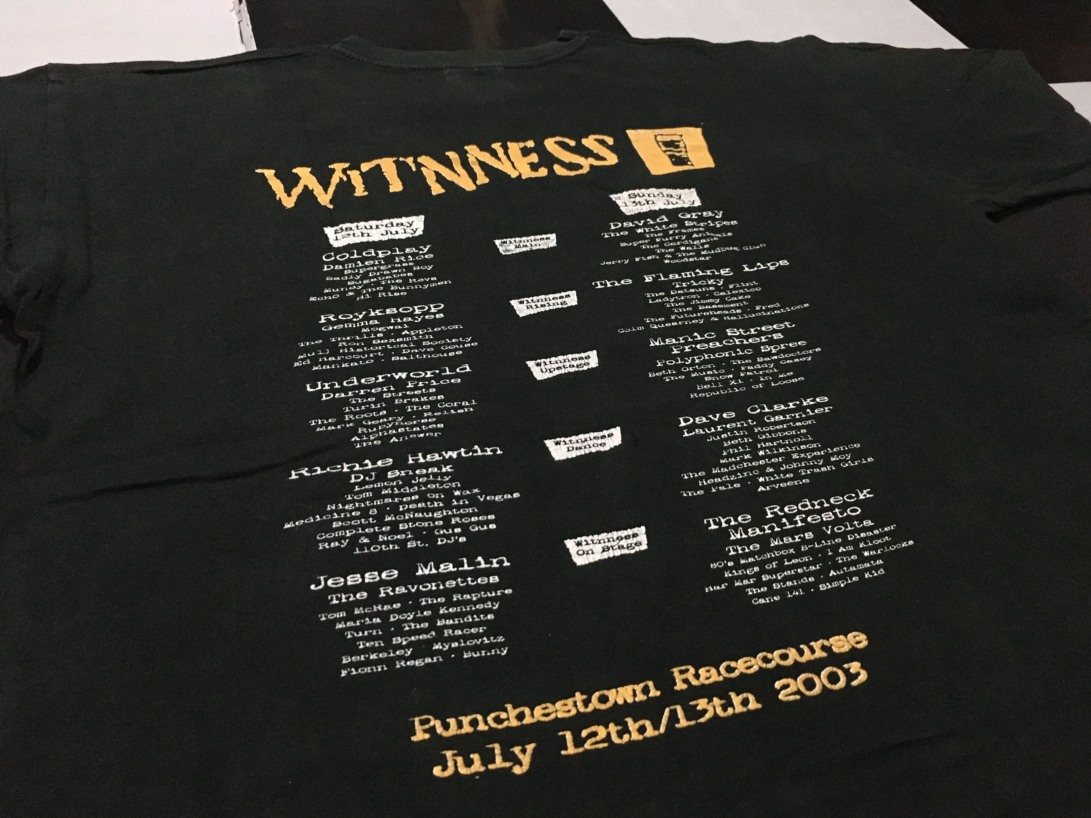 Band Tees × Vintage 🔥Y2K Vintage Witnness Tour Shirt 2003 Flaming Lips White Stripes Size US L / EU 52-54 / 3 - 3 Thumbnail